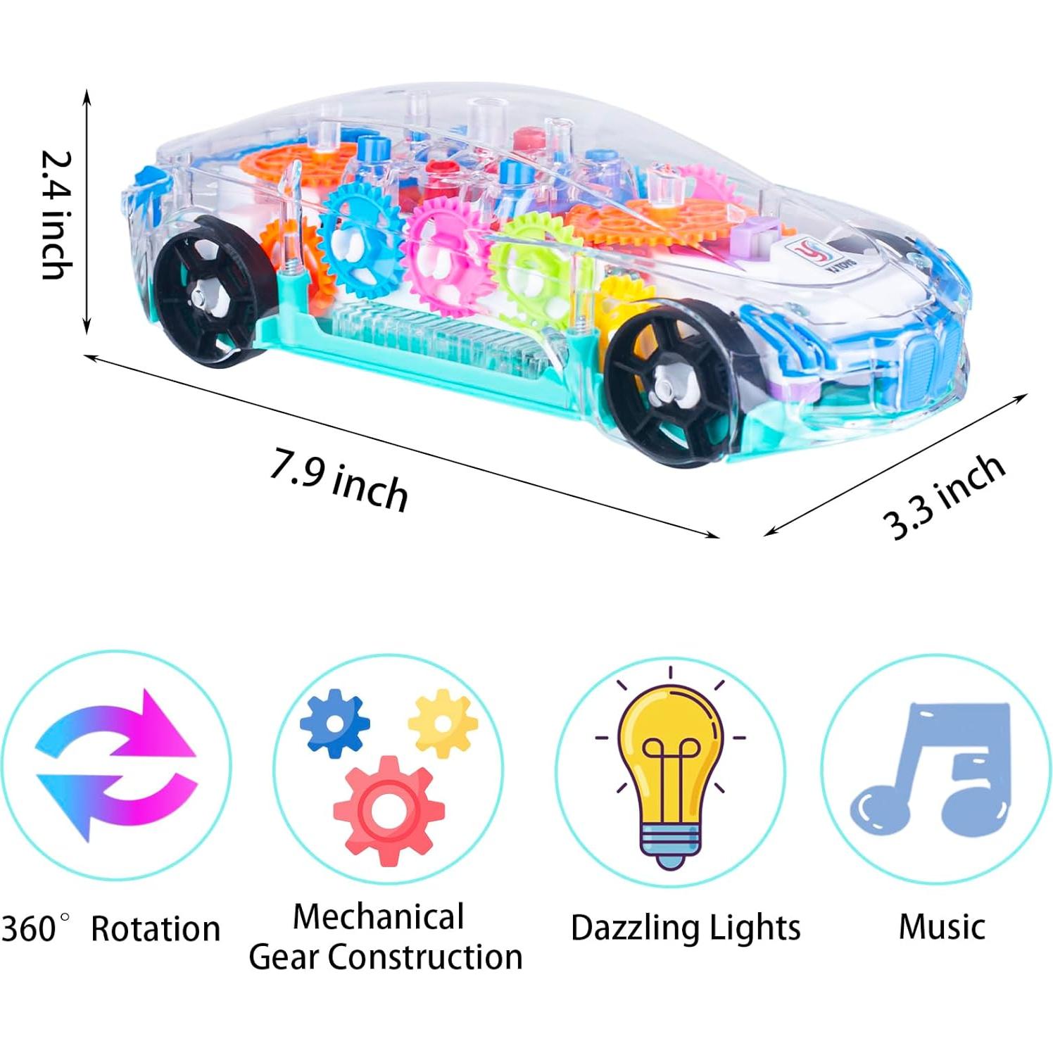 Tren Eléctrico Transparente Berry President con Luces y Música