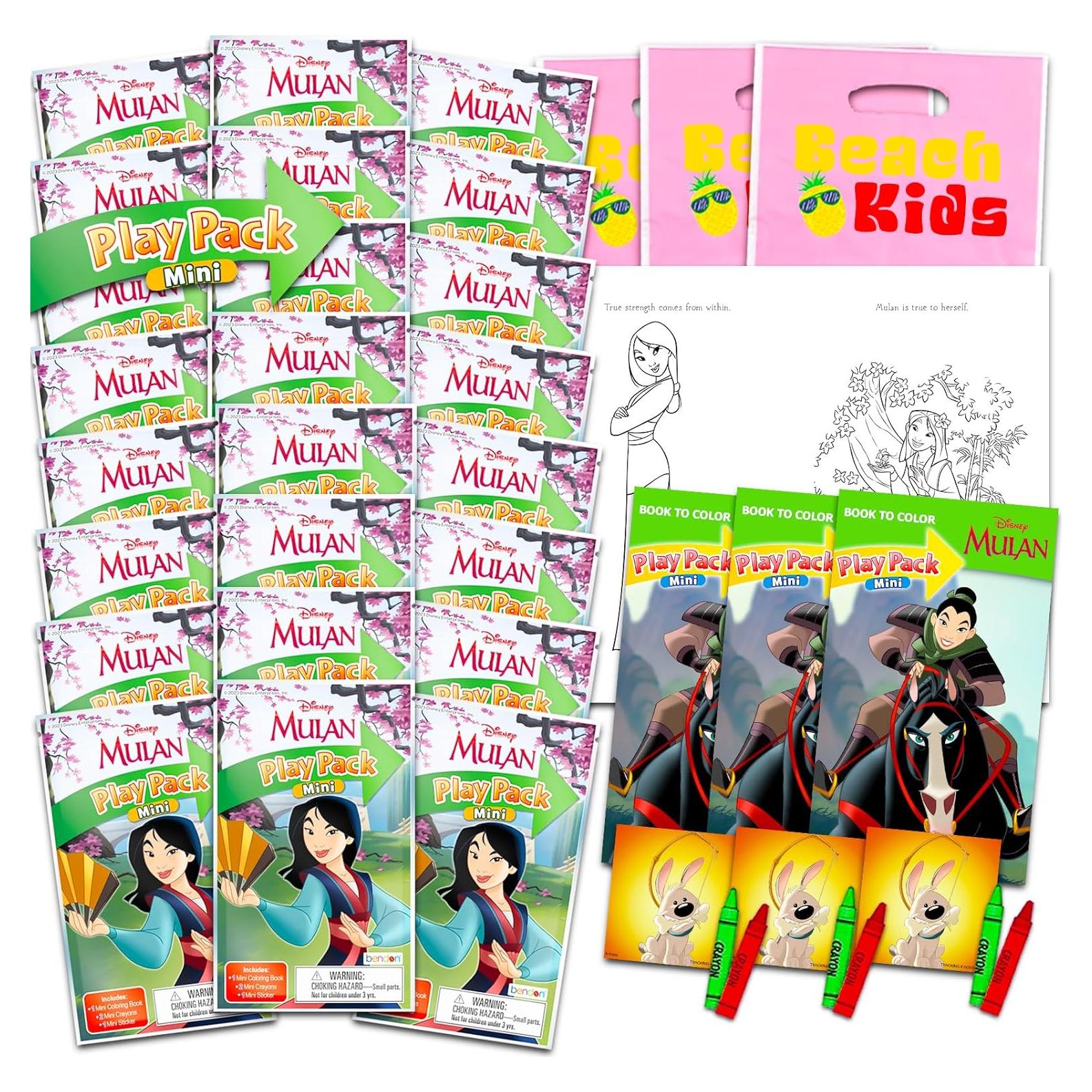 Conjunto de Favoritos de Cumpleaños Mulan - 24 Mini Paquetes