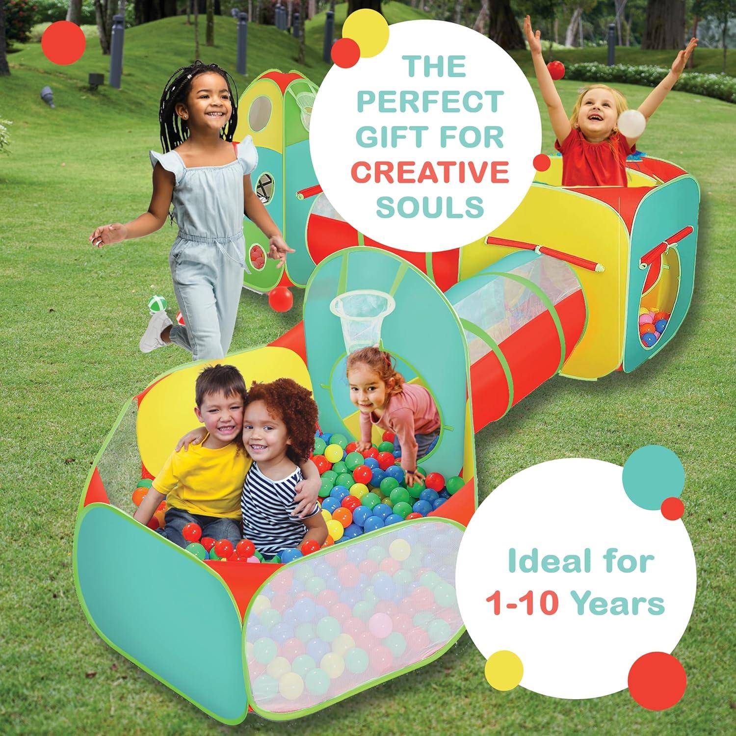 Carpa de Juego Kiddzery 5 Piezas con Piscina de Pelotas