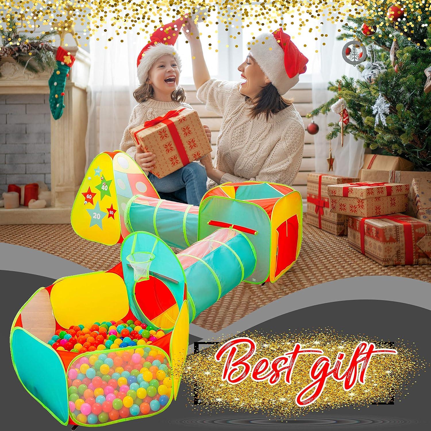 Carpa de Juego Kiddzery 5 Piezas con Piscina de Pelotas