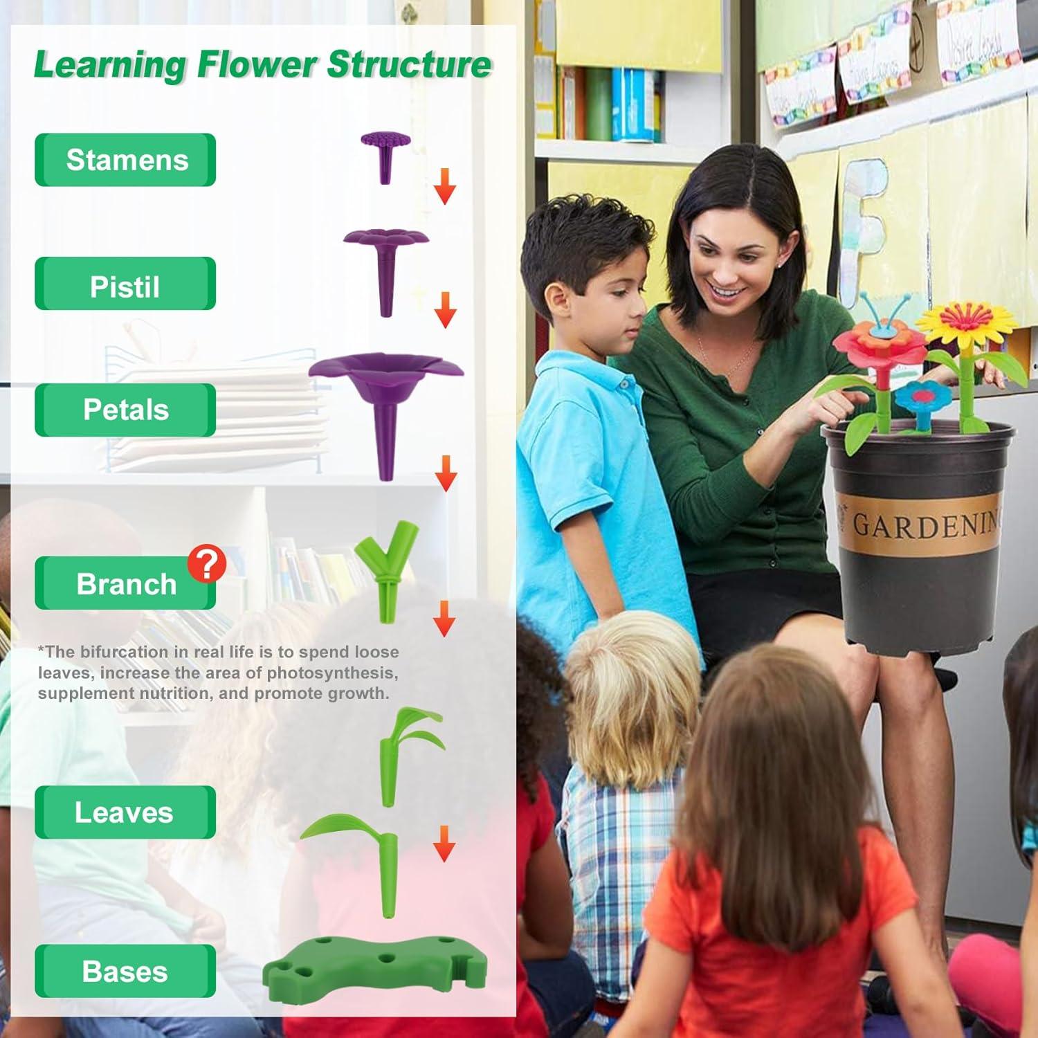 Juguete de Construcción Floral BIRANCO - 120 Piezas STEM