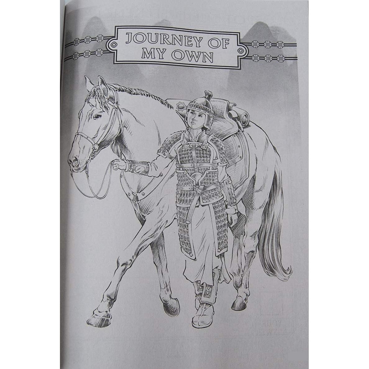 Libro de Colorear Mulan - 64 Páginas Actividades Diversión