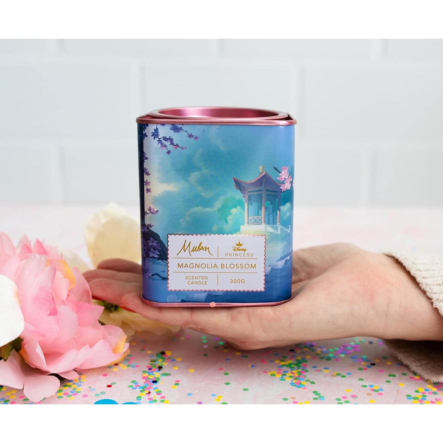 Vela Aromática en Lata de Té Disney Mulan 300g Flor de Magnolia