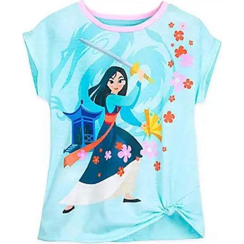 Conjunto de Sueño Mulan para Niñas 100% Algodón Rosa y Azul