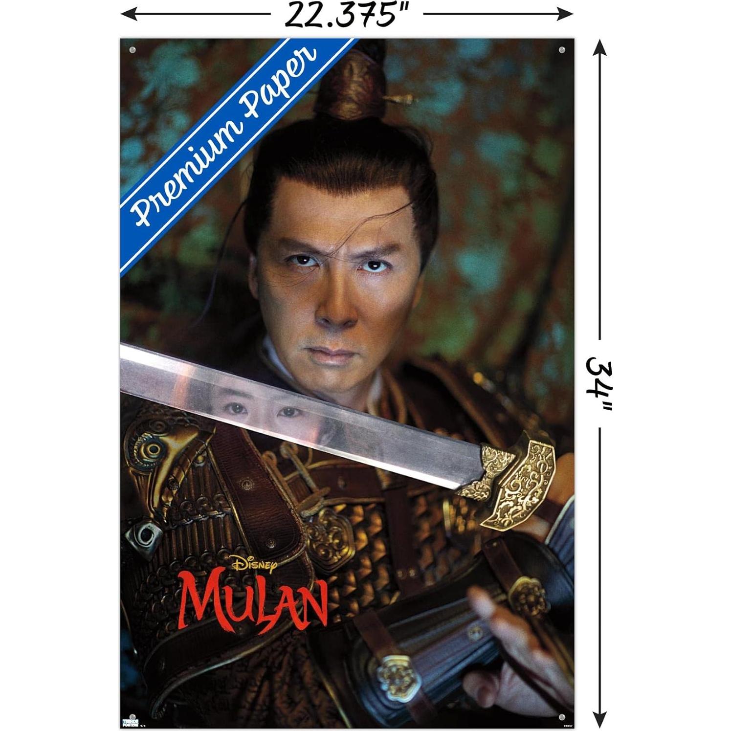 Póster Disney Mulan Comandante Tung 86.4x56.5cm con Chinchetas