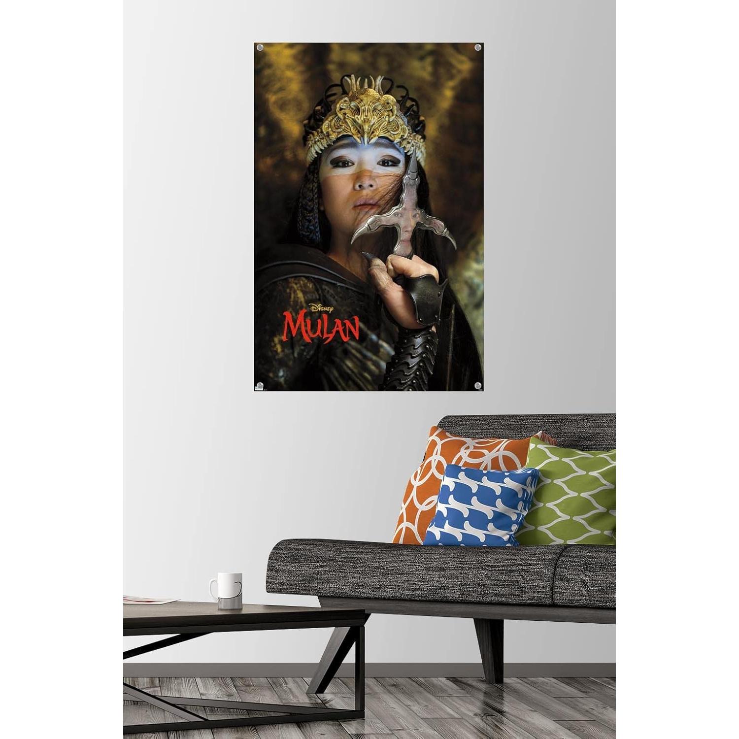 Póster de Pared Disney Mulan con Chinchetas - 86.36x56.83 cm