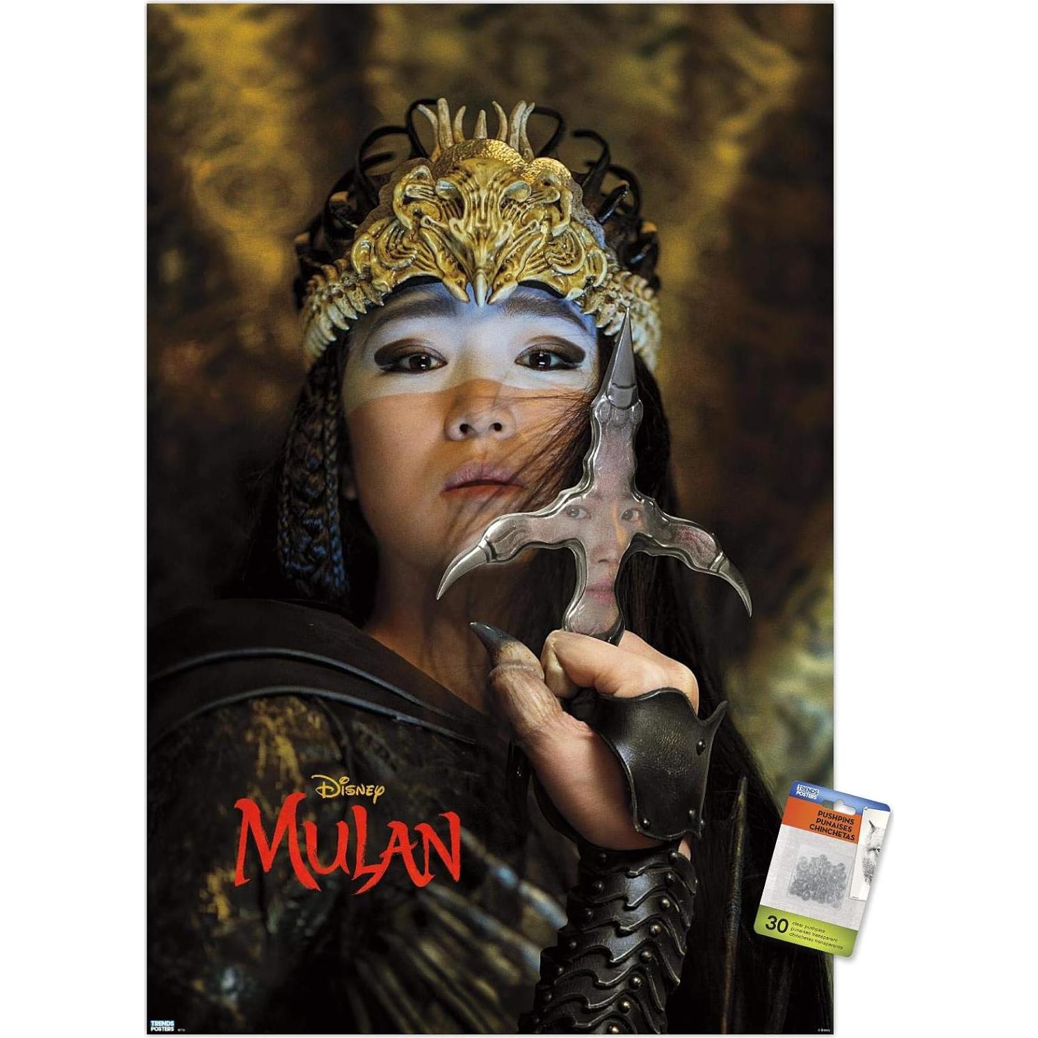 Póster de Pared Disney Mulan con Chinchetas - 86.36x56.83 cm