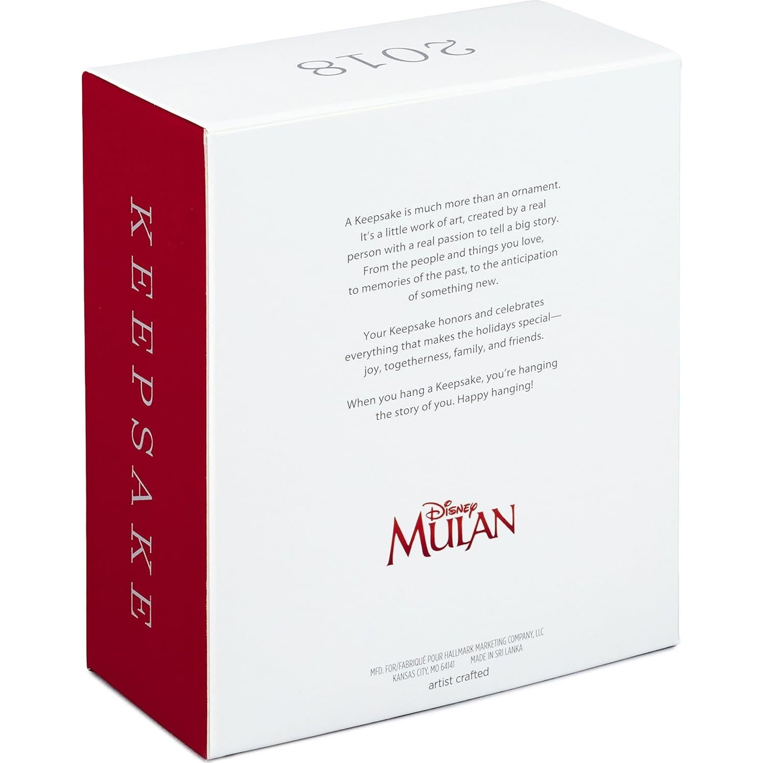 Adorno Navideño Hallmark Keepsake 2018 Mulan 10.36x8.89 cm