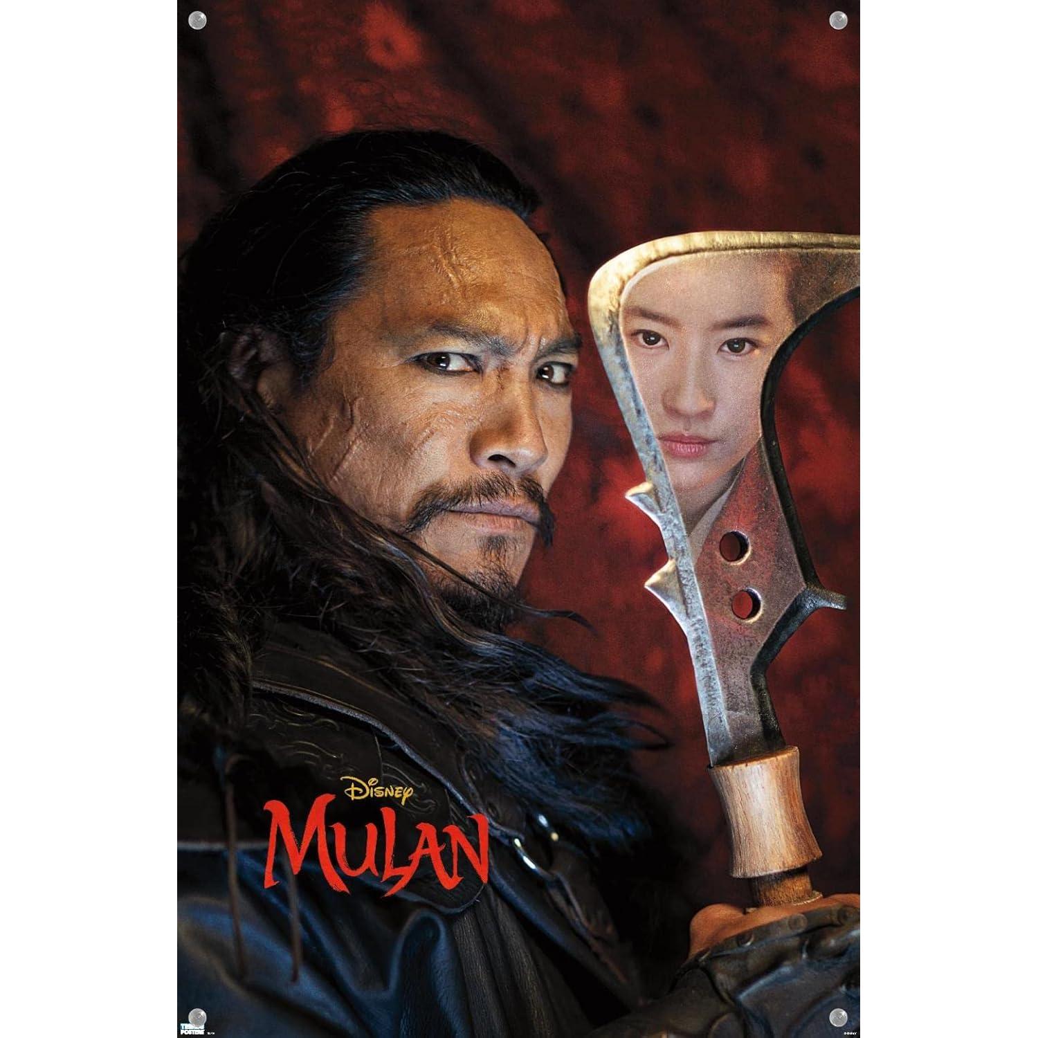 Póster Disney Mulan Bori Khan 56.8x37.4 cm con Chinchetas