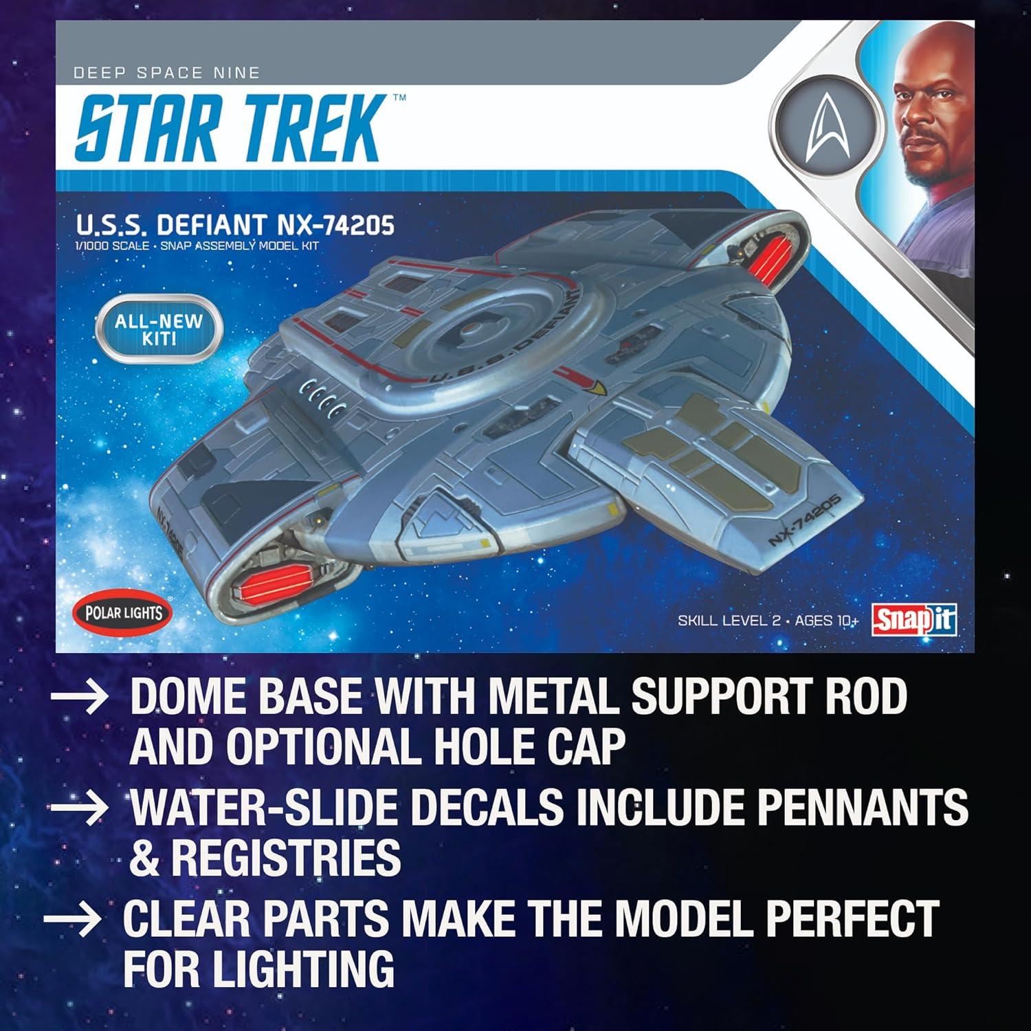 Kit de Modelo Polar Lights USS Defiant 1:1000 para Armar
