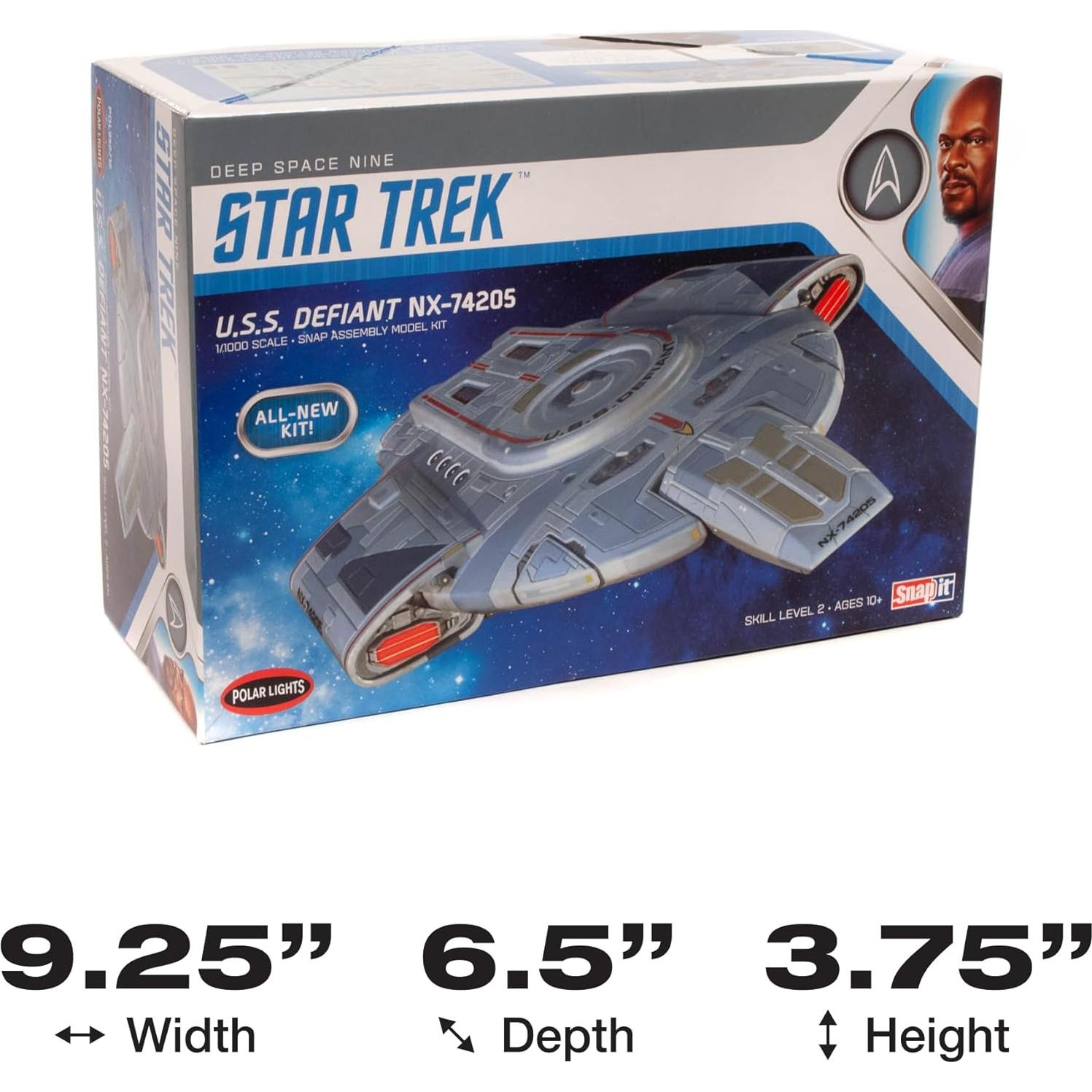 Kit de Modelo Polar Lights USS Defiant 1:1000 para Armar