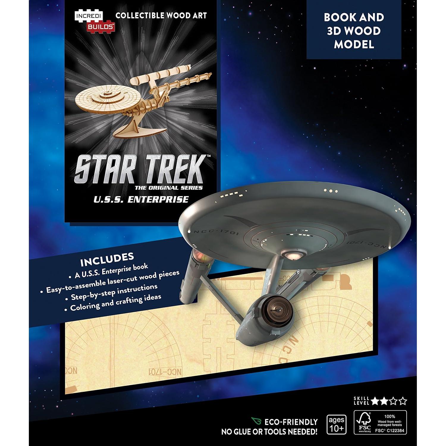Kit de Rompecabezas 3D U.S.S. Enterprise IncrediBuilds - 38 Pzs