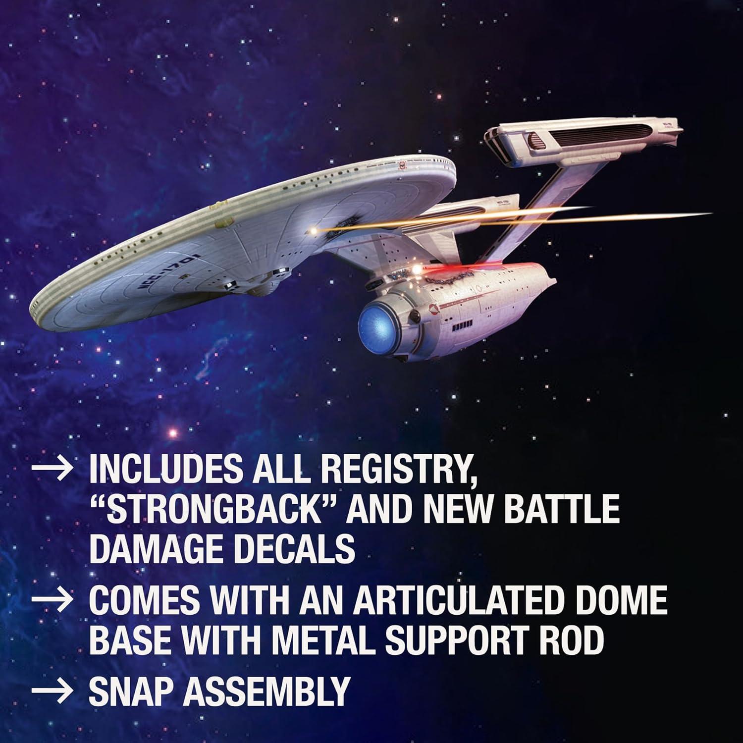 Kit de Modelo Polar Lights Star Trek U.S.S. Enterprise 1:1000