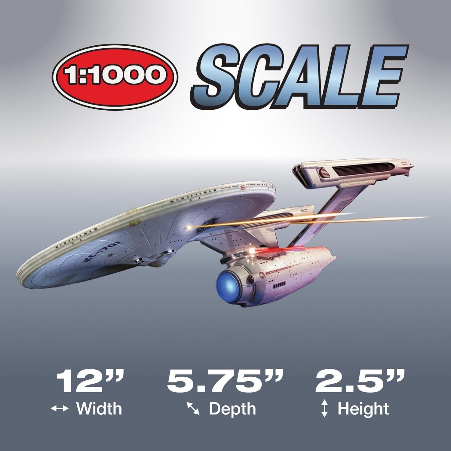 Kit de Modelo Polar Lights Star Trek U.S.S. Enterprise 1:1000