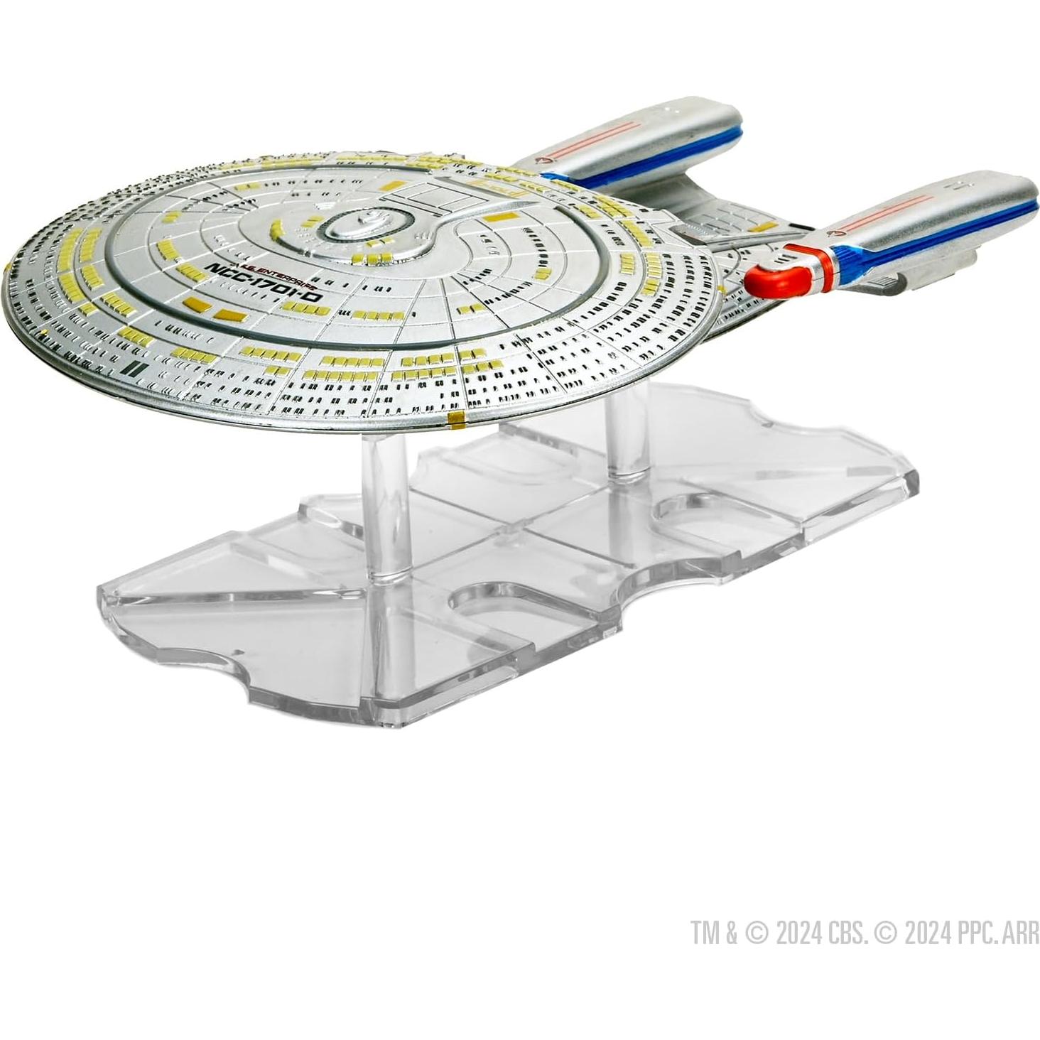Miniatura U.S.S. Enterprise-D WizKids 22.86x17.78 cm Detallada