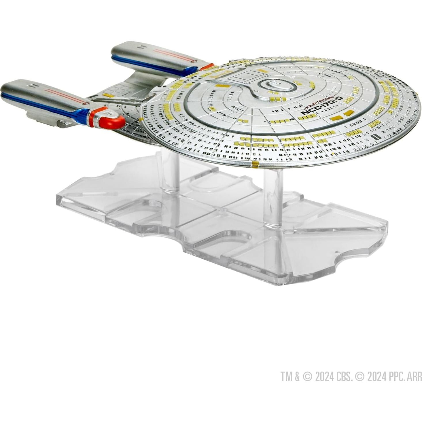 Miniatura U.S.S. Enterprise-D WizKids 22.86x17.78 cm Detallada