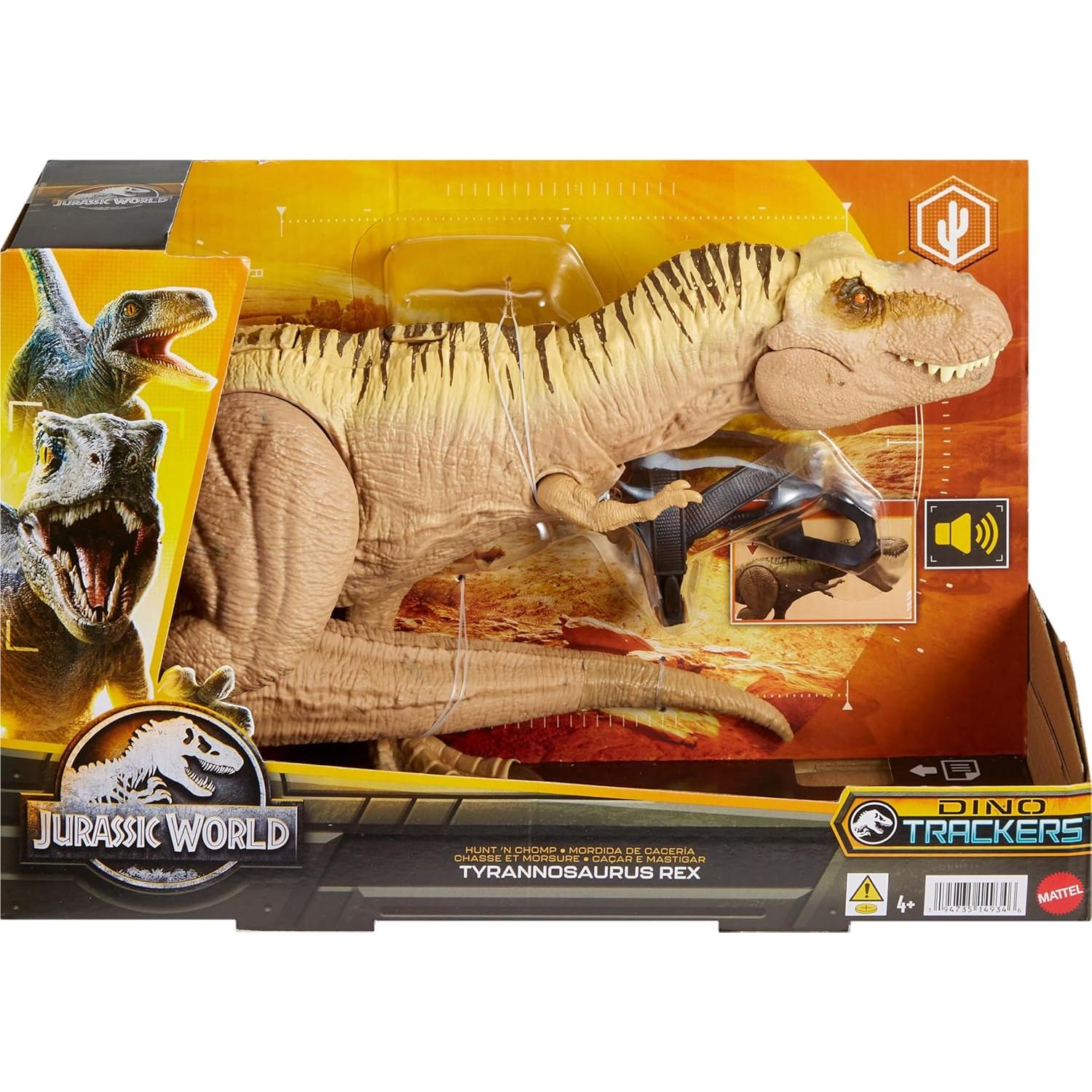 Figura de Acción Mattel T. Rex Jurassic World con Sonido