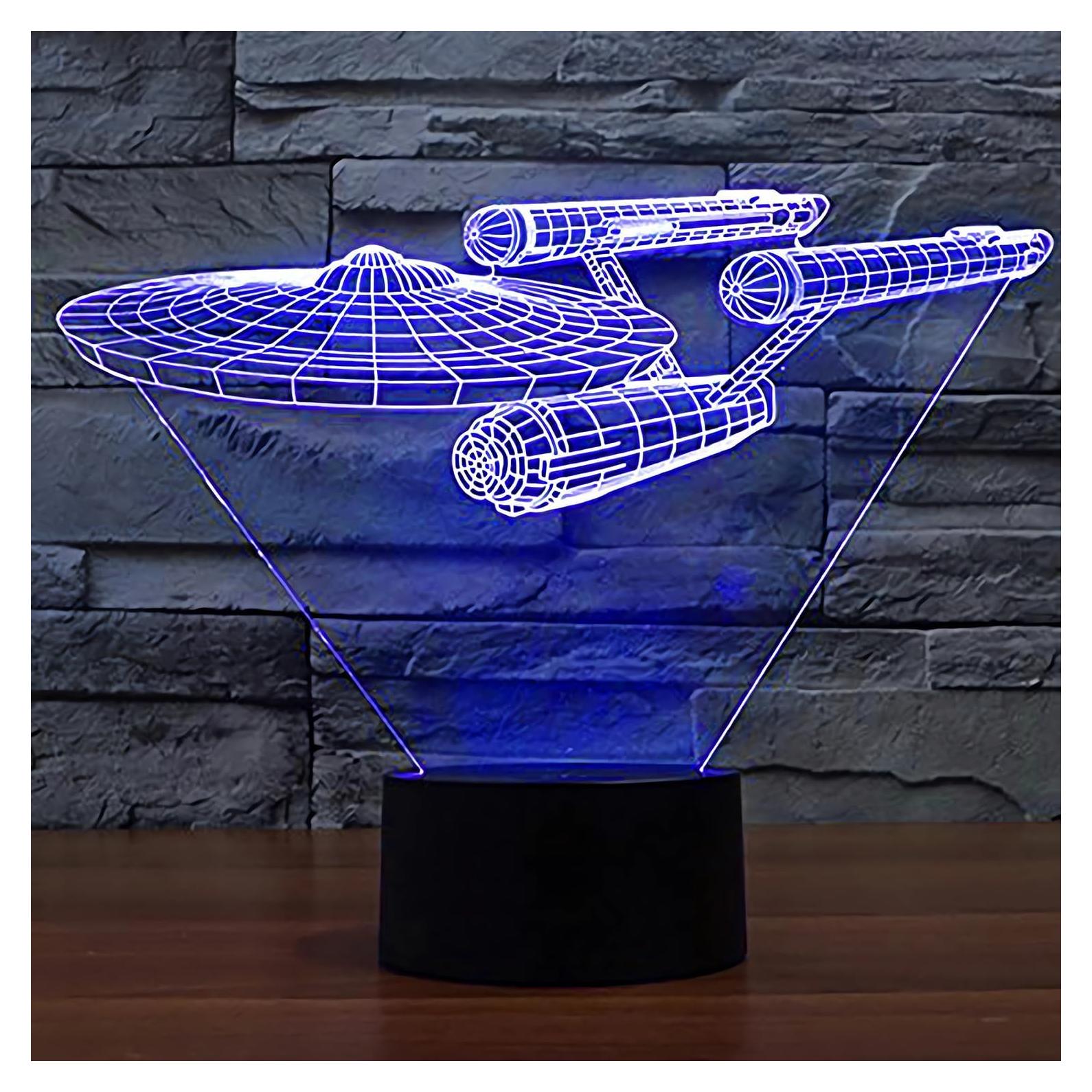 Lámpara Nocturna LED Smalody 3D Cambio de Color Táctil