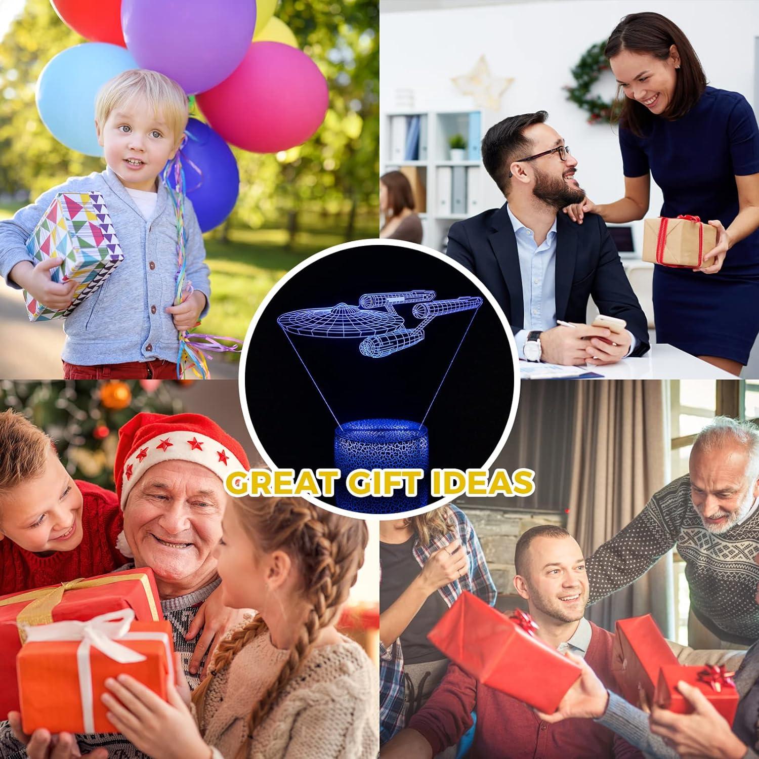 Lámpara Nocturna LED Smalody 3D Cambio de Color Táctil