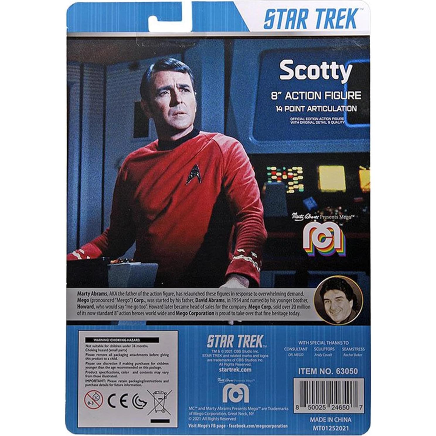 Figura de Acción Mego Scotty Star Trek 20 cm con Accesorios