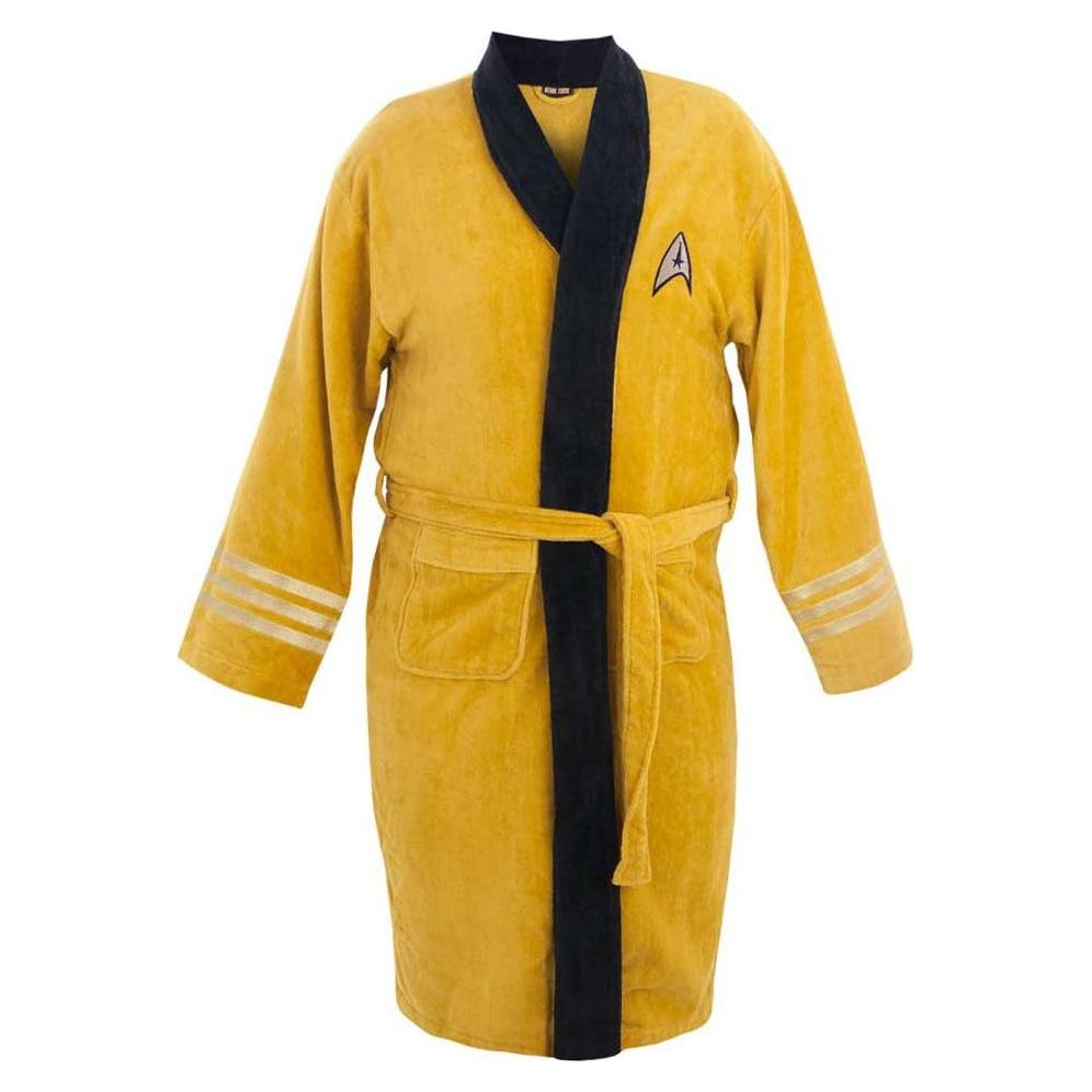 Bata de Baño de Felpa Star Trek Capitán Kirk Amarillo Talla Única
