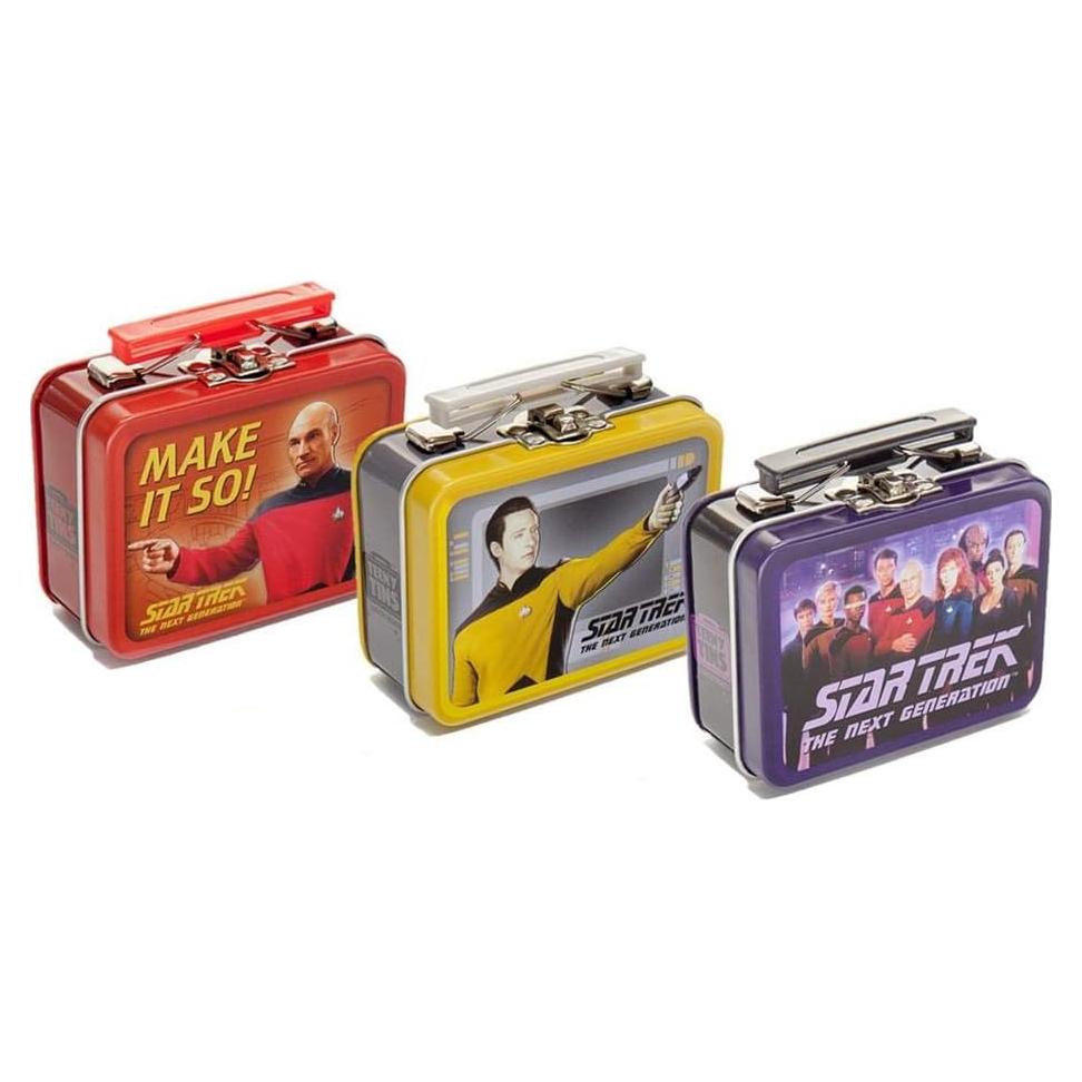 Set de 3 Cajas de Almuerzo Pequeñas Star Trek La Nueva Generación