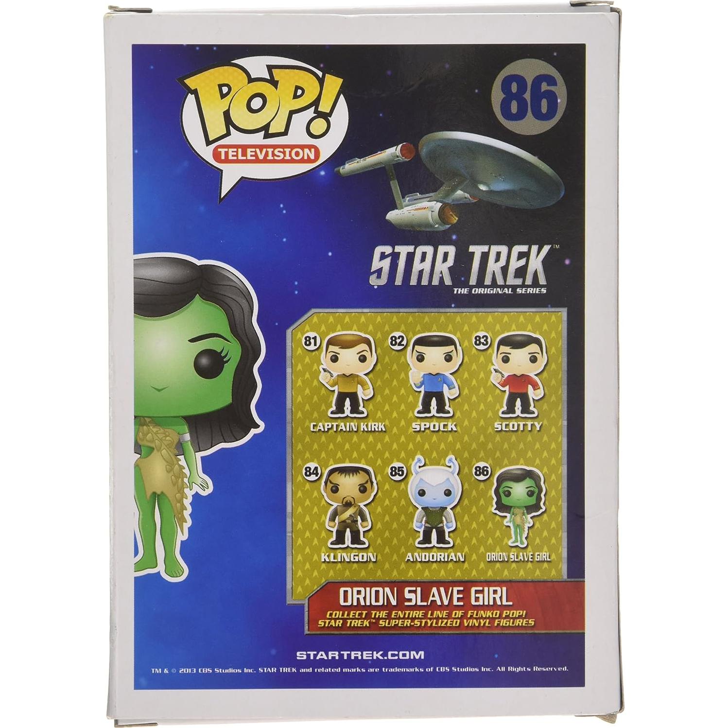Figura de acción Funko POP Star Trek Chica Esclava Orion 9.5cm
