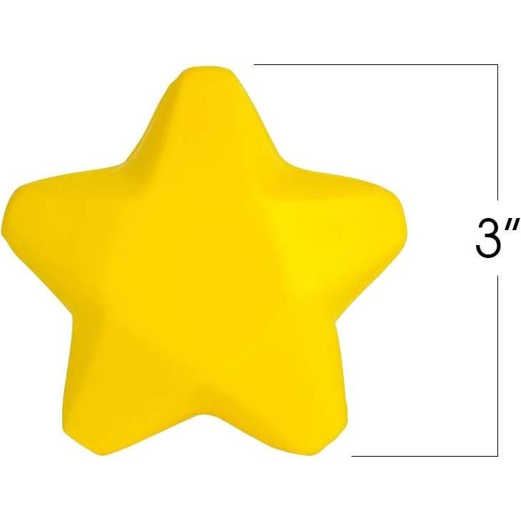 Paquete de 12 Pelotas Antiestrés Estrella ArtCreativity 7.62 cm