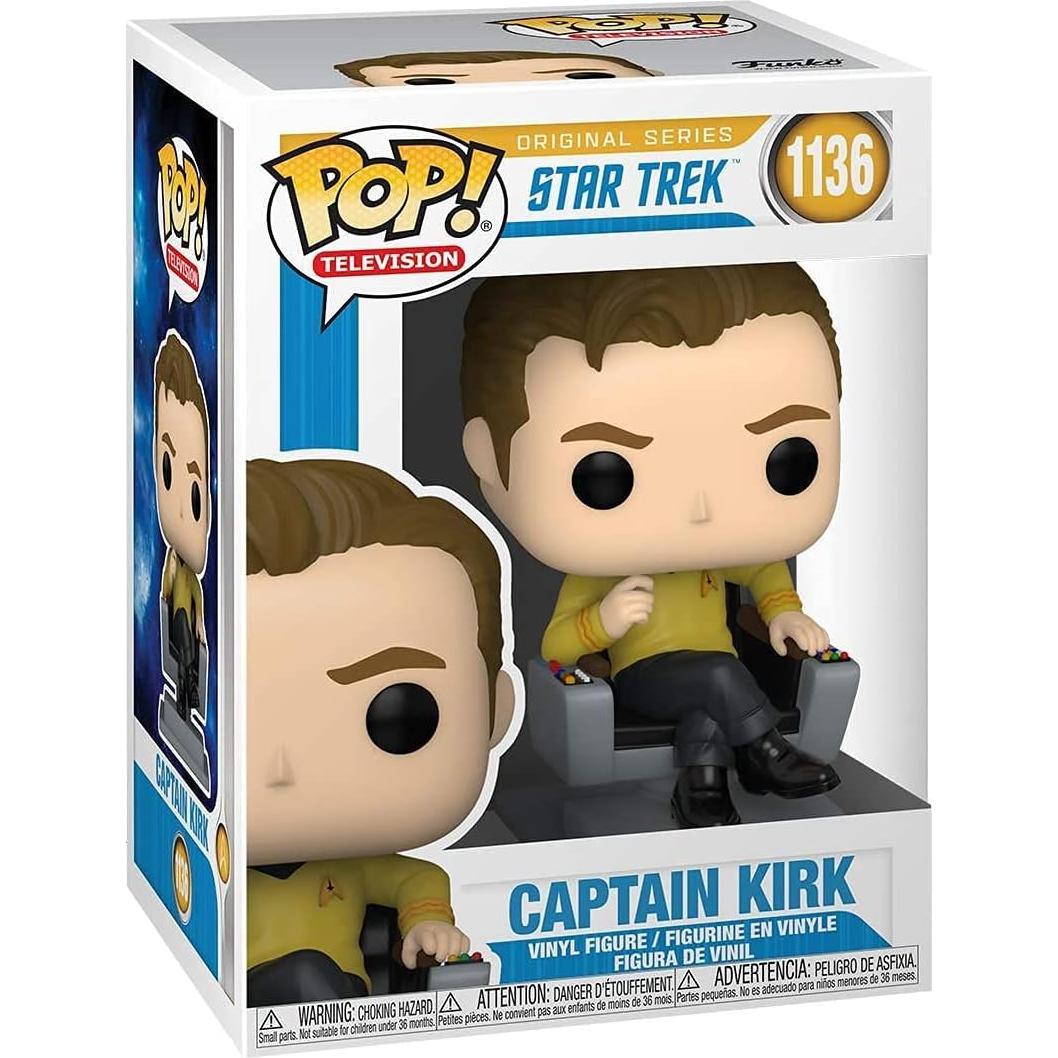 Figura de Vinilo Funko POP Capitán Kirk en Silla Star Trek