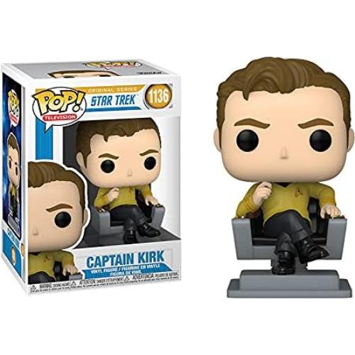 Figura de Vinilo Funko POP Capitán Kirk en Silla Star Trek