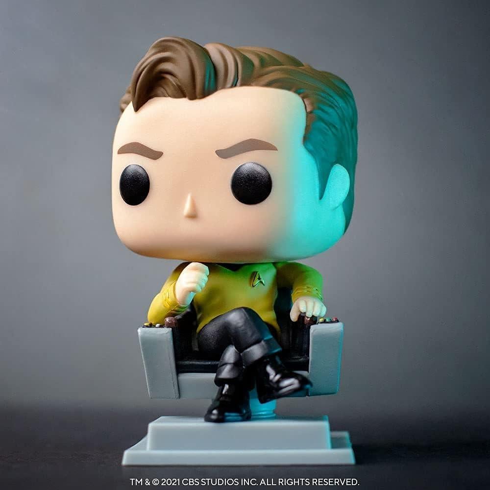 Figura de Vinilo Funko POP Capitán Kirk en Silla Star Trek