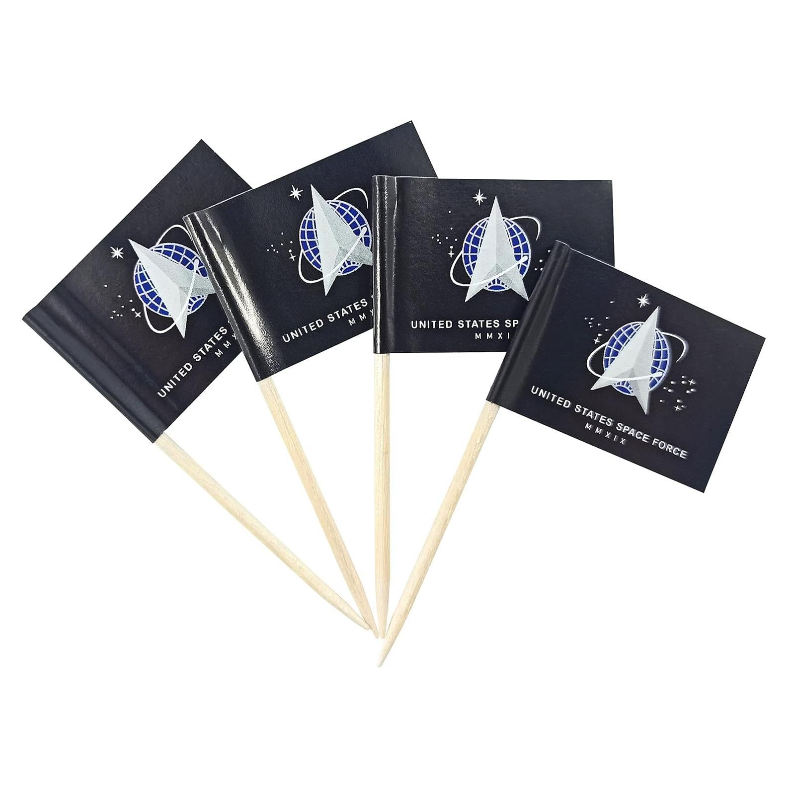 Banderas de Palillo de Dientes JBCD Fuerza Espacial 200pcs