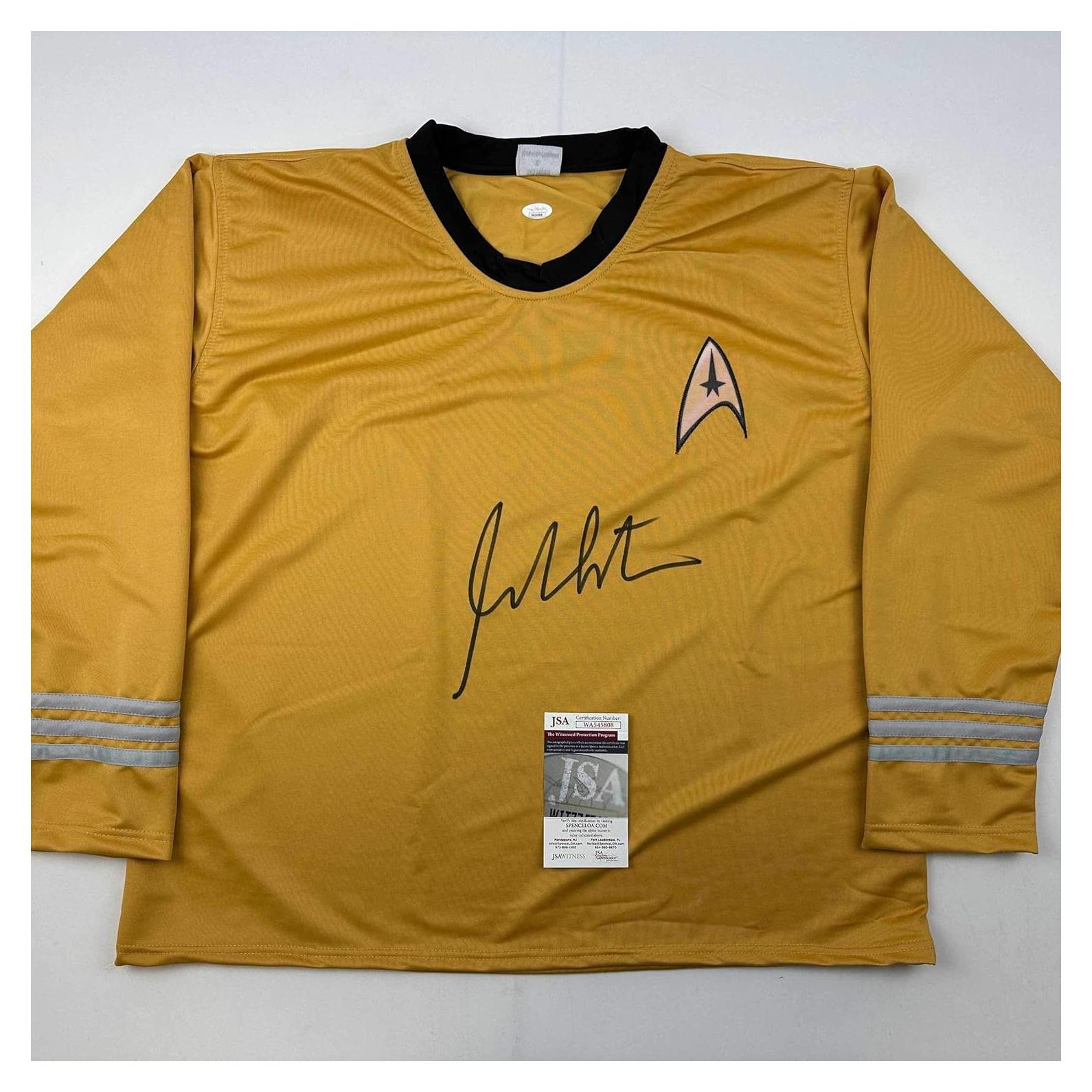 Camisa Autografiada Capitán Kirk William Shatner JSA COA