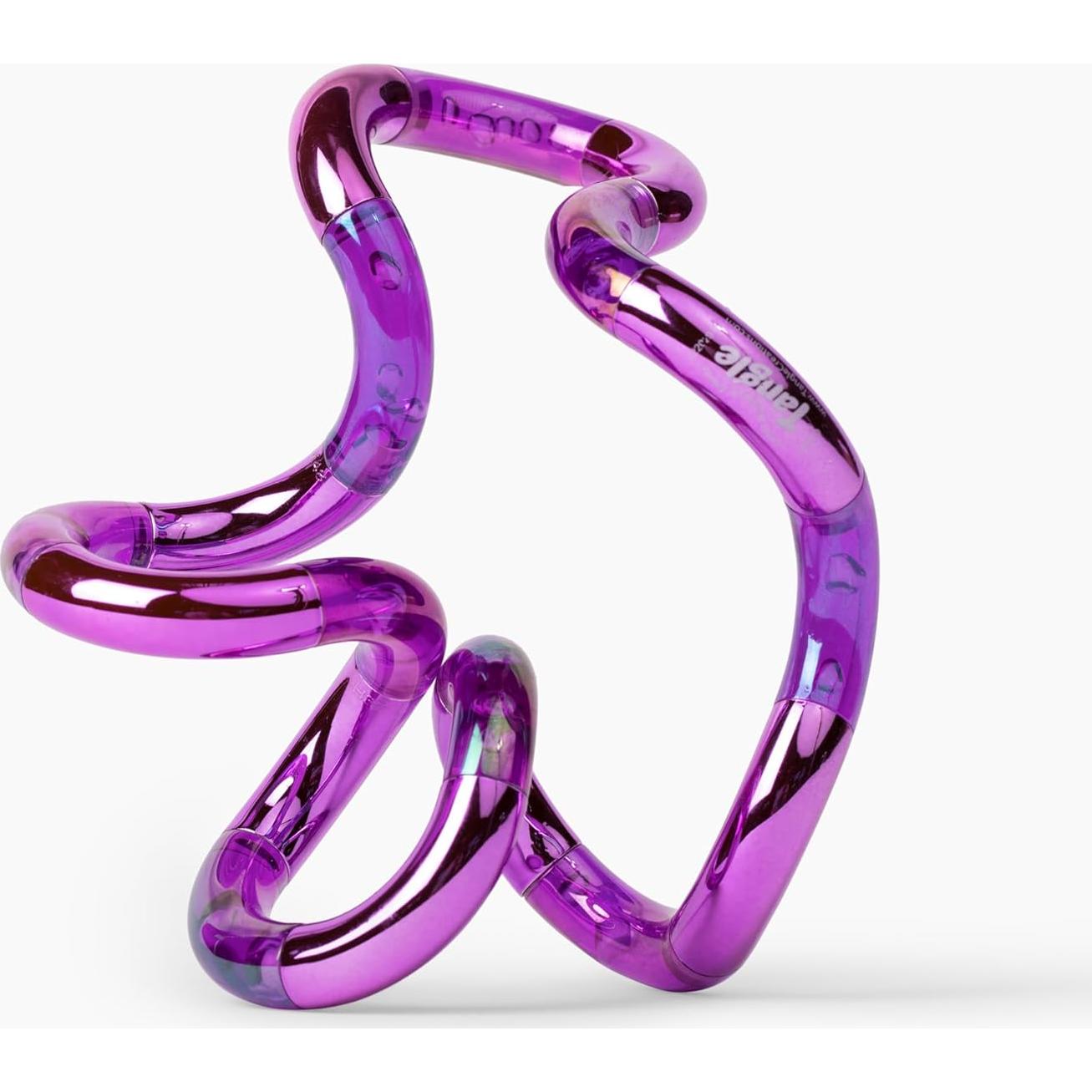 Tangle Palm Metallic 2-Pack Aqua Blue y Plum Purple - Juguete Antiestrés