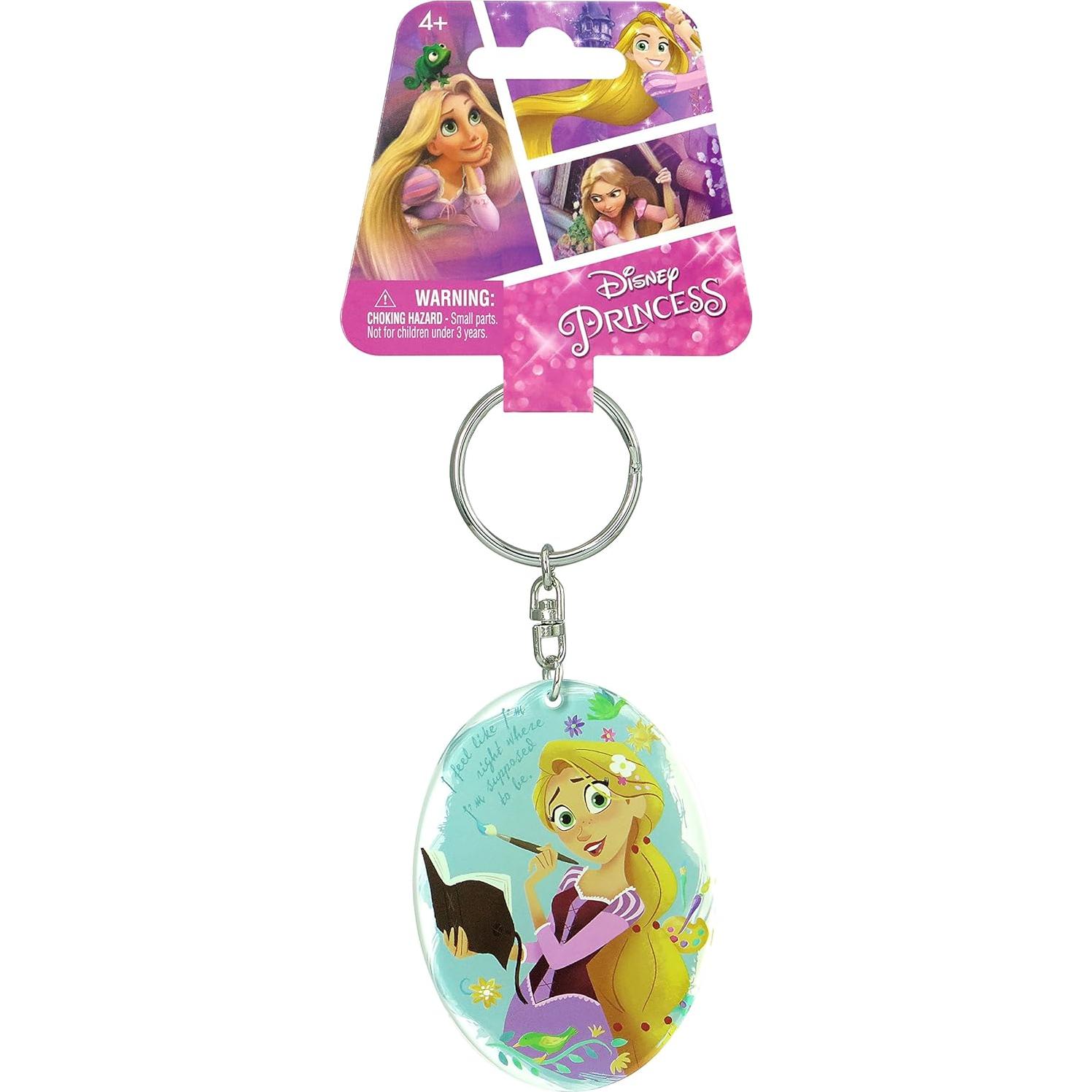 Llave Charm Lucite Disney Enredados Rapunzel Ovalada