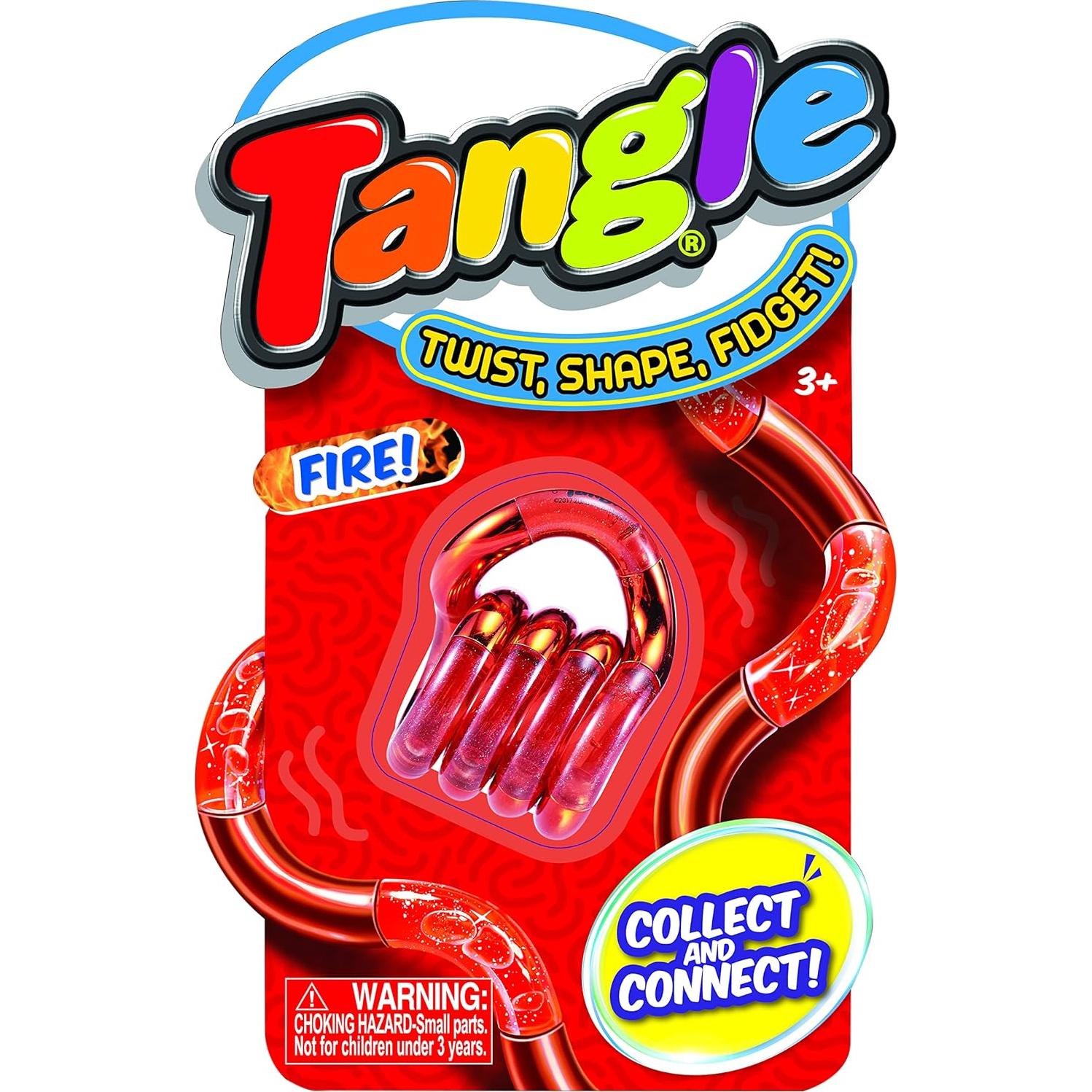 Tangle Jr. Crush 2-Pack Antiestrés Fuego y Hielo - Juguetes Sensitivos