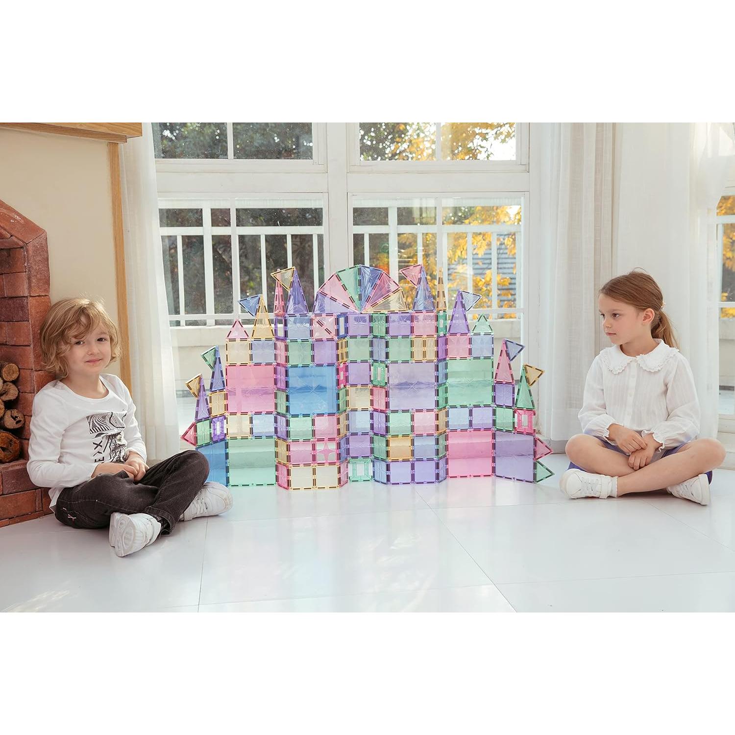 Juego de Azulejos Magnéticos MEGAGONTILES 120 PCS STEM