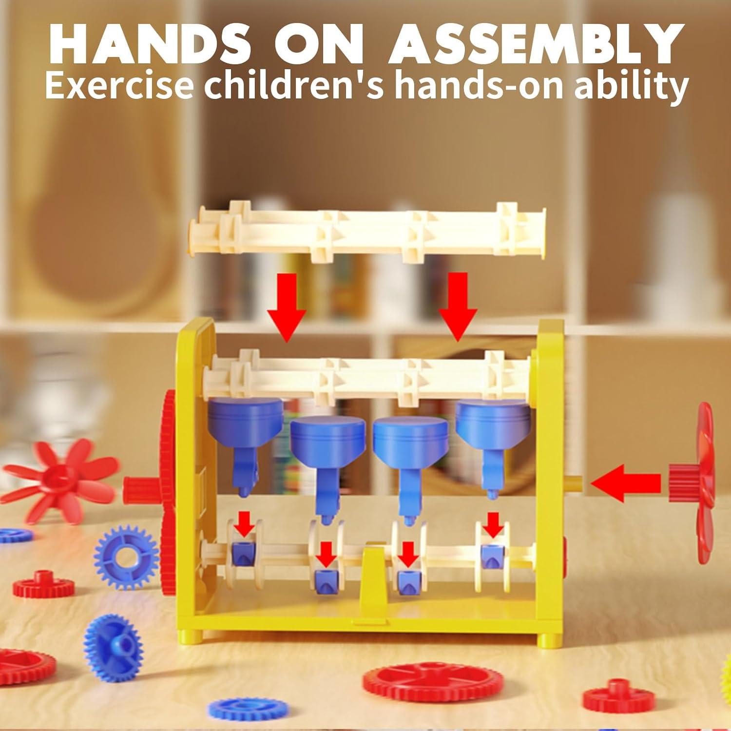 Juguete de Construcción de Motor BBnote Amarillo 3+ Años