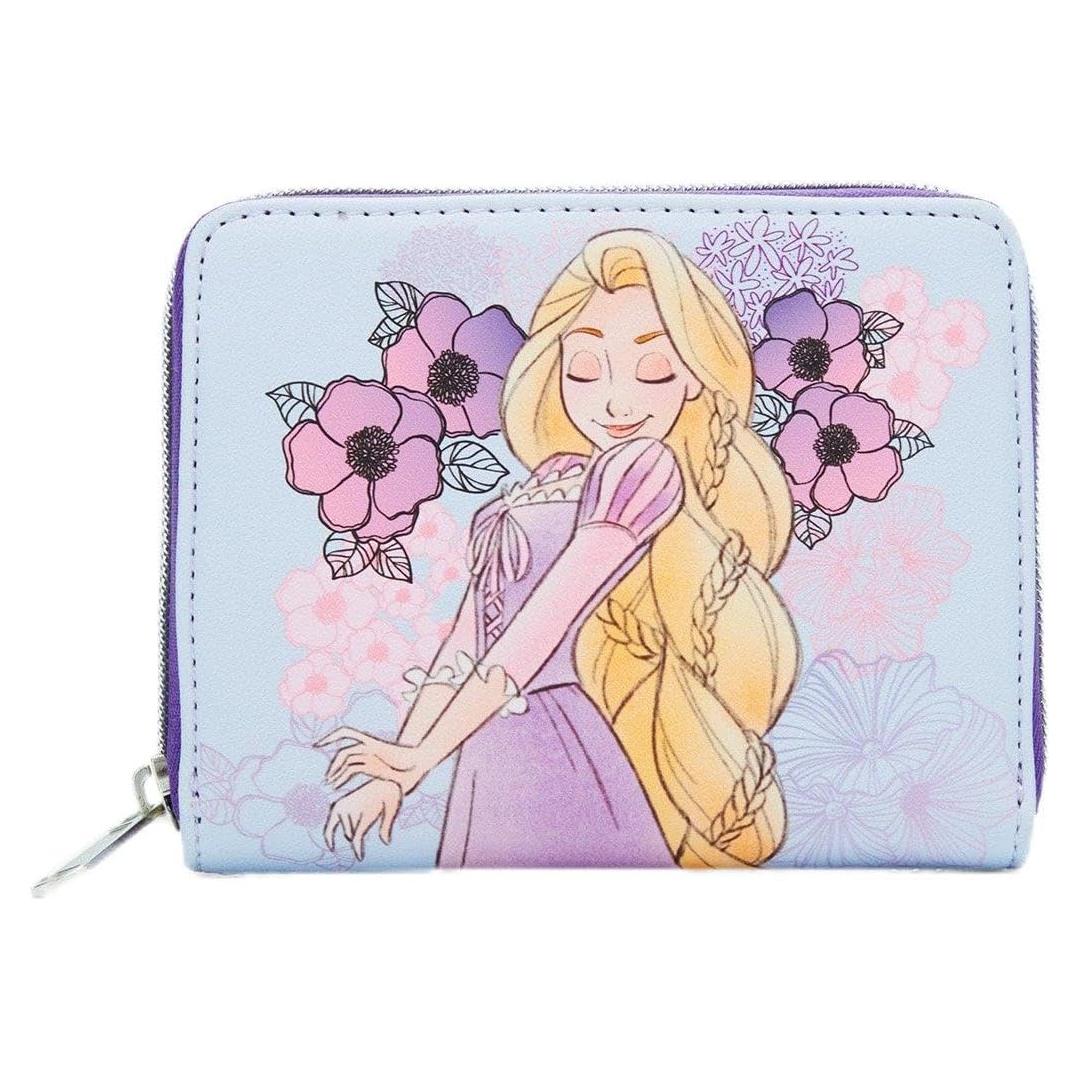 Mini Cartera Loungefly Disney Enredados Rapunzel Flores Pastel