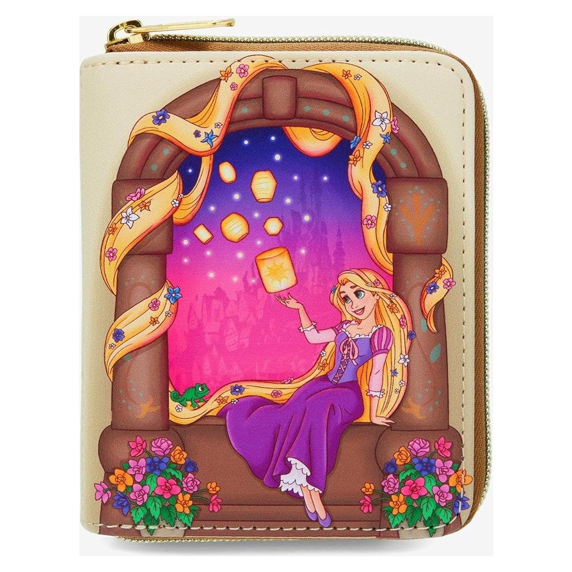 Monedero Mini con Cremallera Loungefly Disney Enredados 12.7x10.16cm