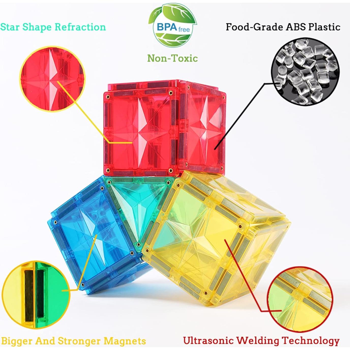 Juego de Azulejos Magnéticos MEGA 110 PCS Educativo STEM