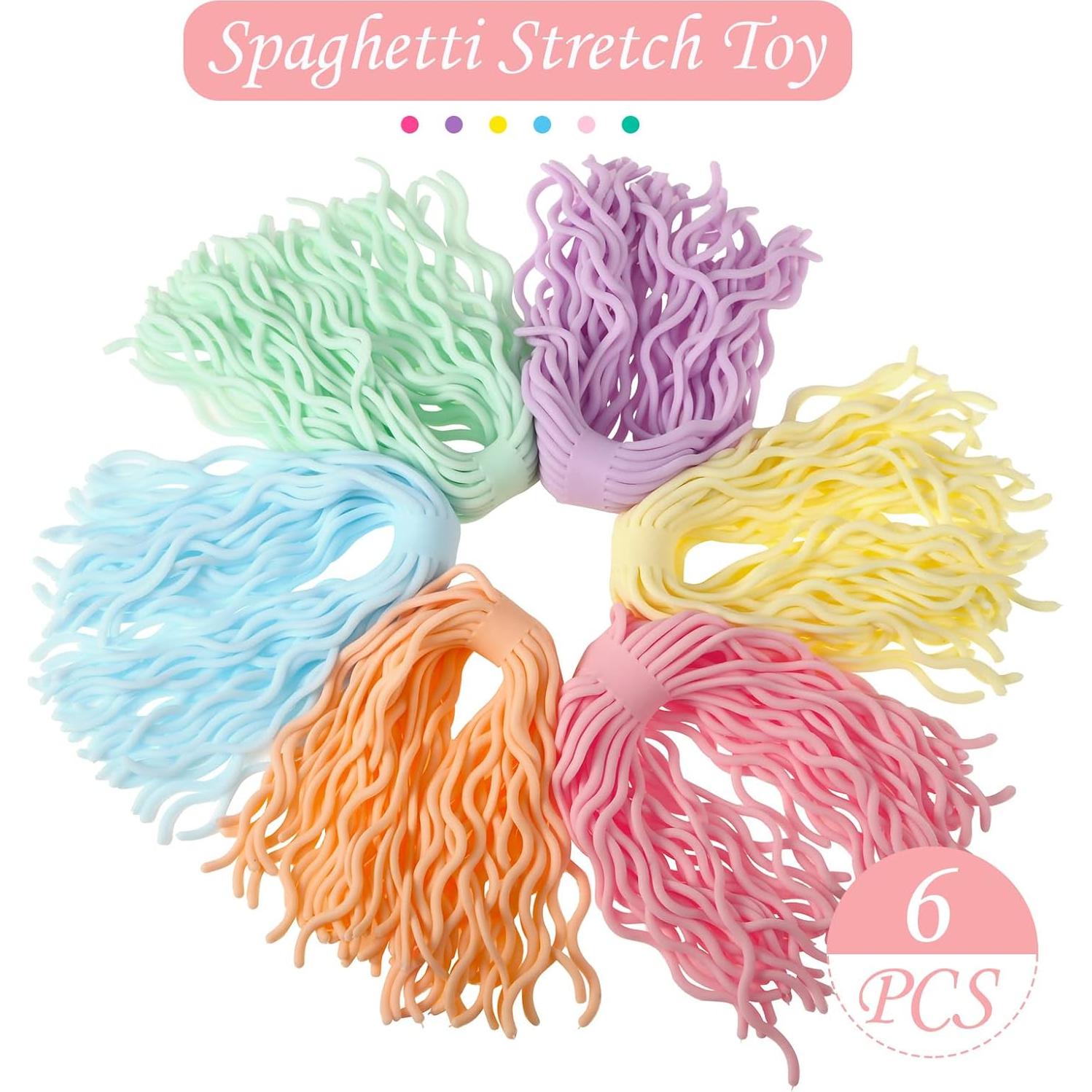 Juguetes Sensoriales Civaner 6 Piezas Espagueti Elástico