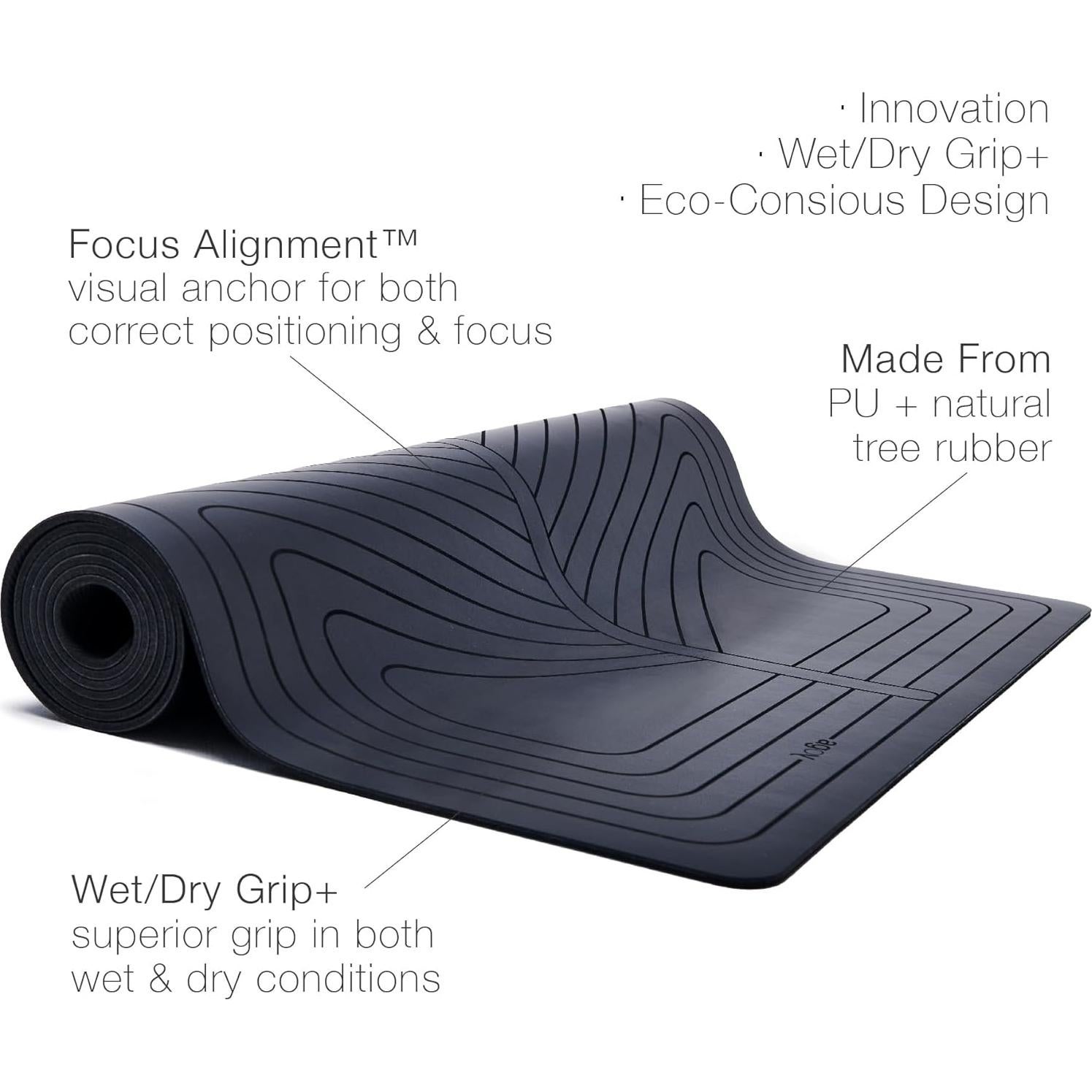 Alfombrilla de Yoga Premium Agoy Pro+ Guerrero 183x61cm Antideslizante