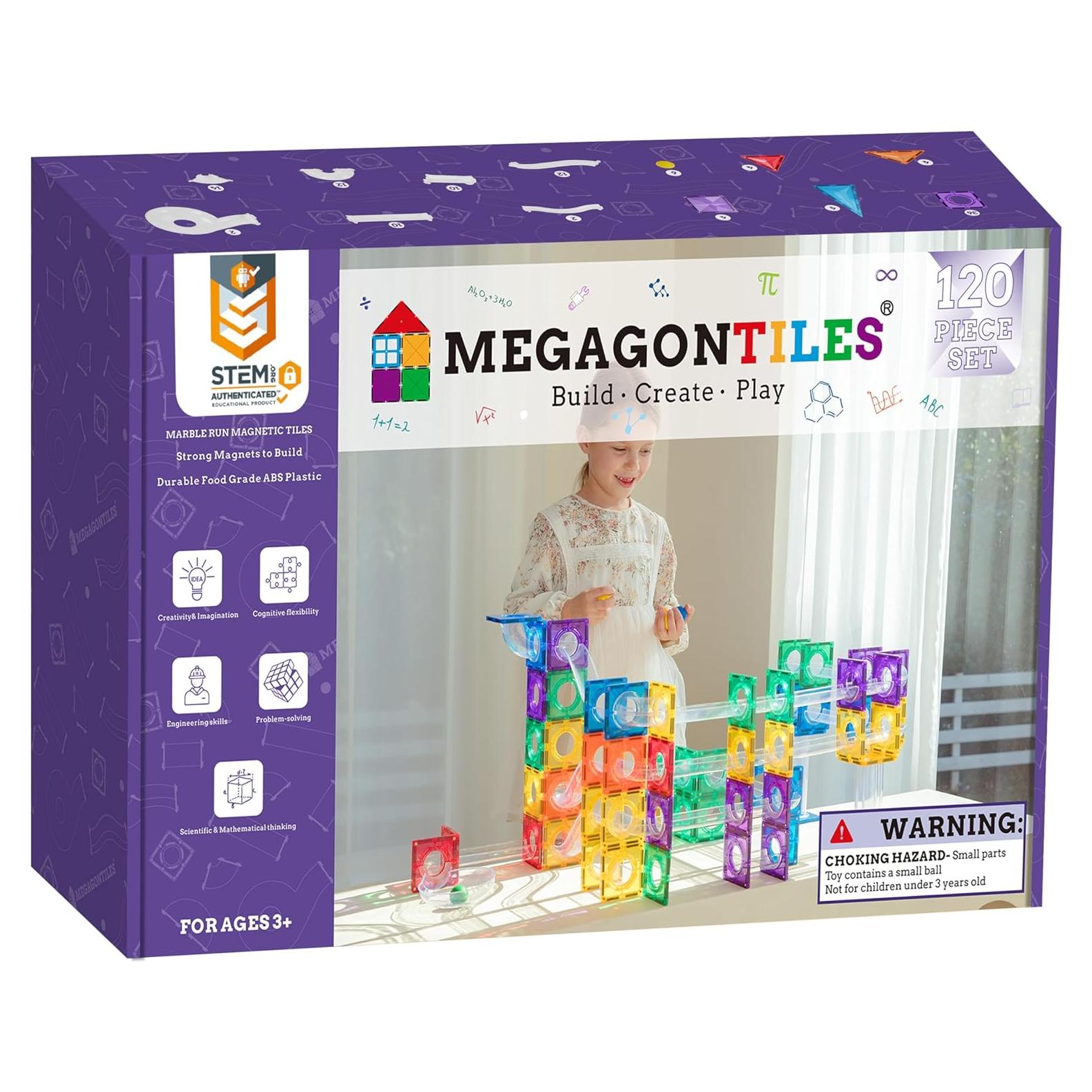 Juego de Azulejos Magnéticos MEGA 120 PCS Educativo STEM