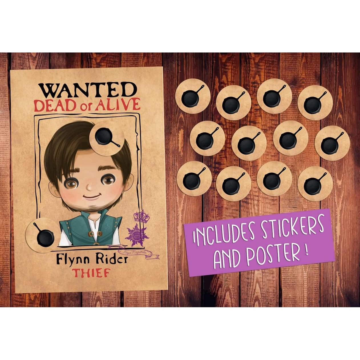 Juego de Fiesta Rapunzel Enredada con Póster y Stickers