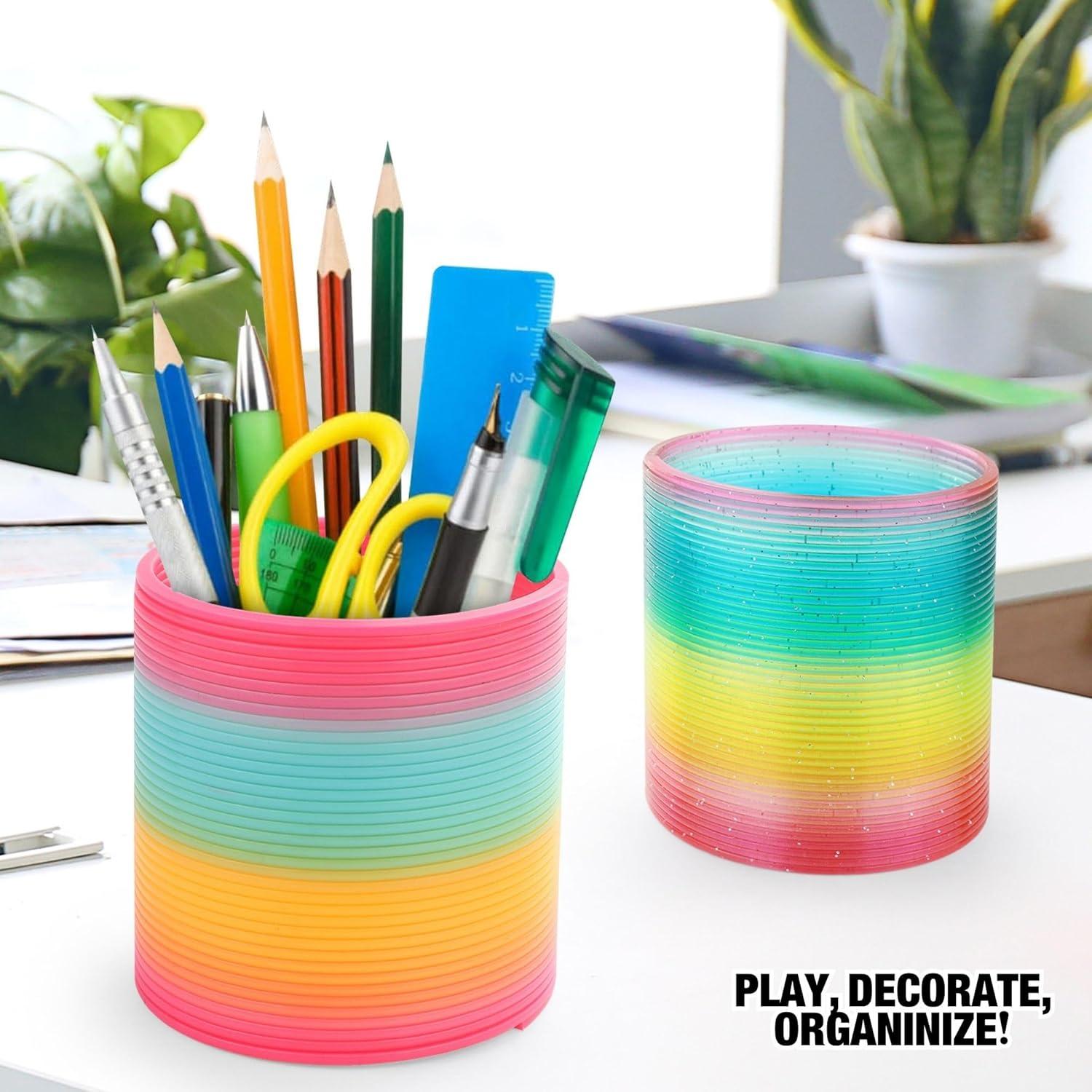 Paquete de 6 Resortes de Arcoíris Liberty Imports - 10 cm