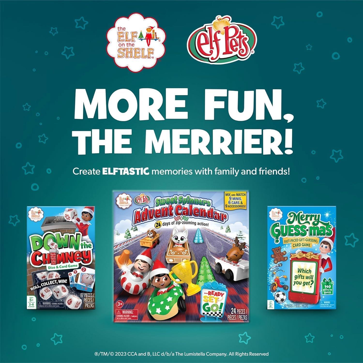 Juego de cartas navideño Elfo en el estante - 52 cartas