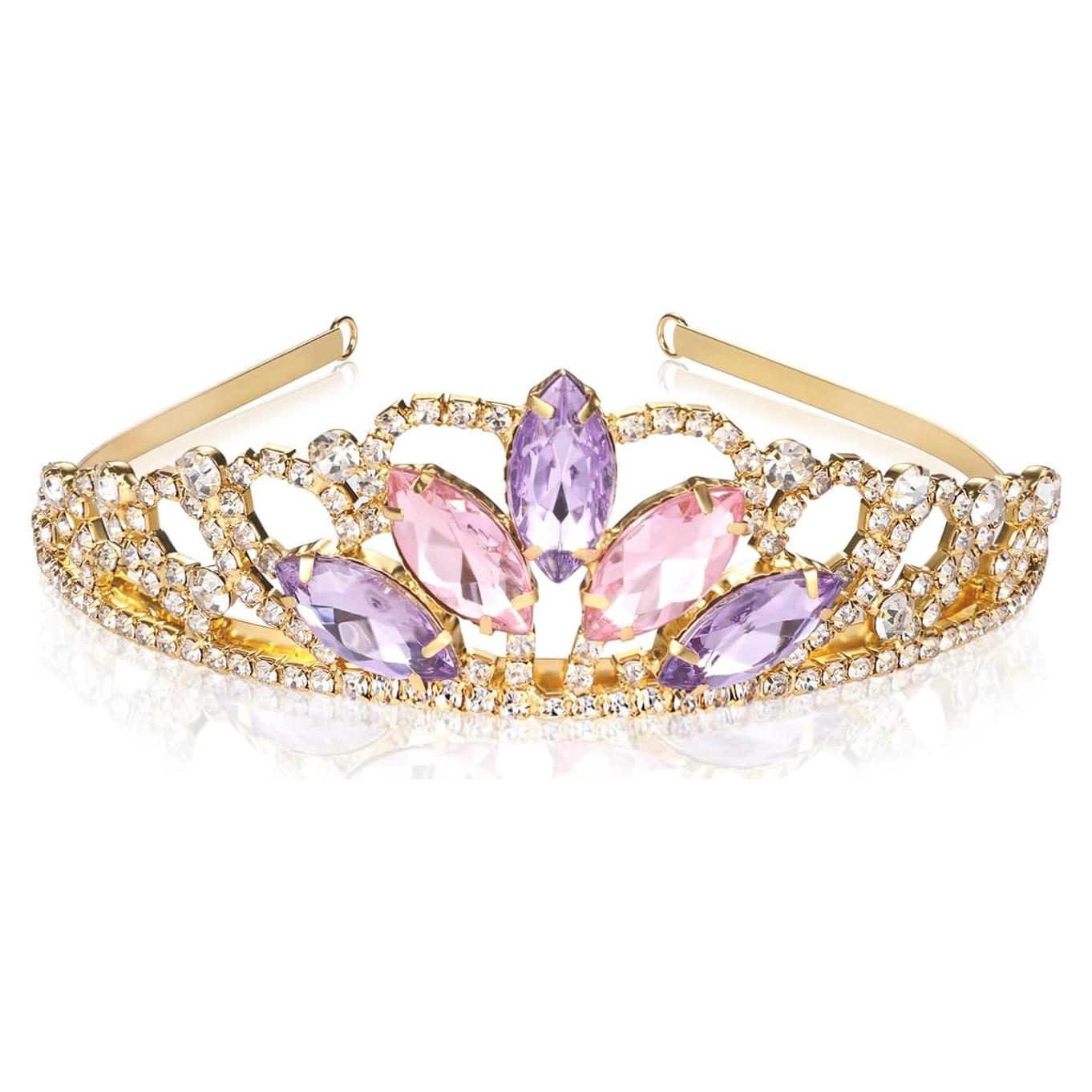 Tiara de Rapunzel Vinjewelry para Niñas y Adultos 5.08 cm