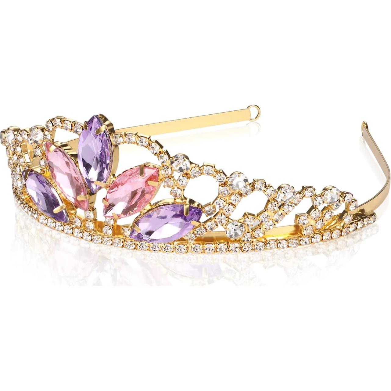 Tiara de Rapunzel Vinjewelry para Niñas y Adultos 5.08 cm