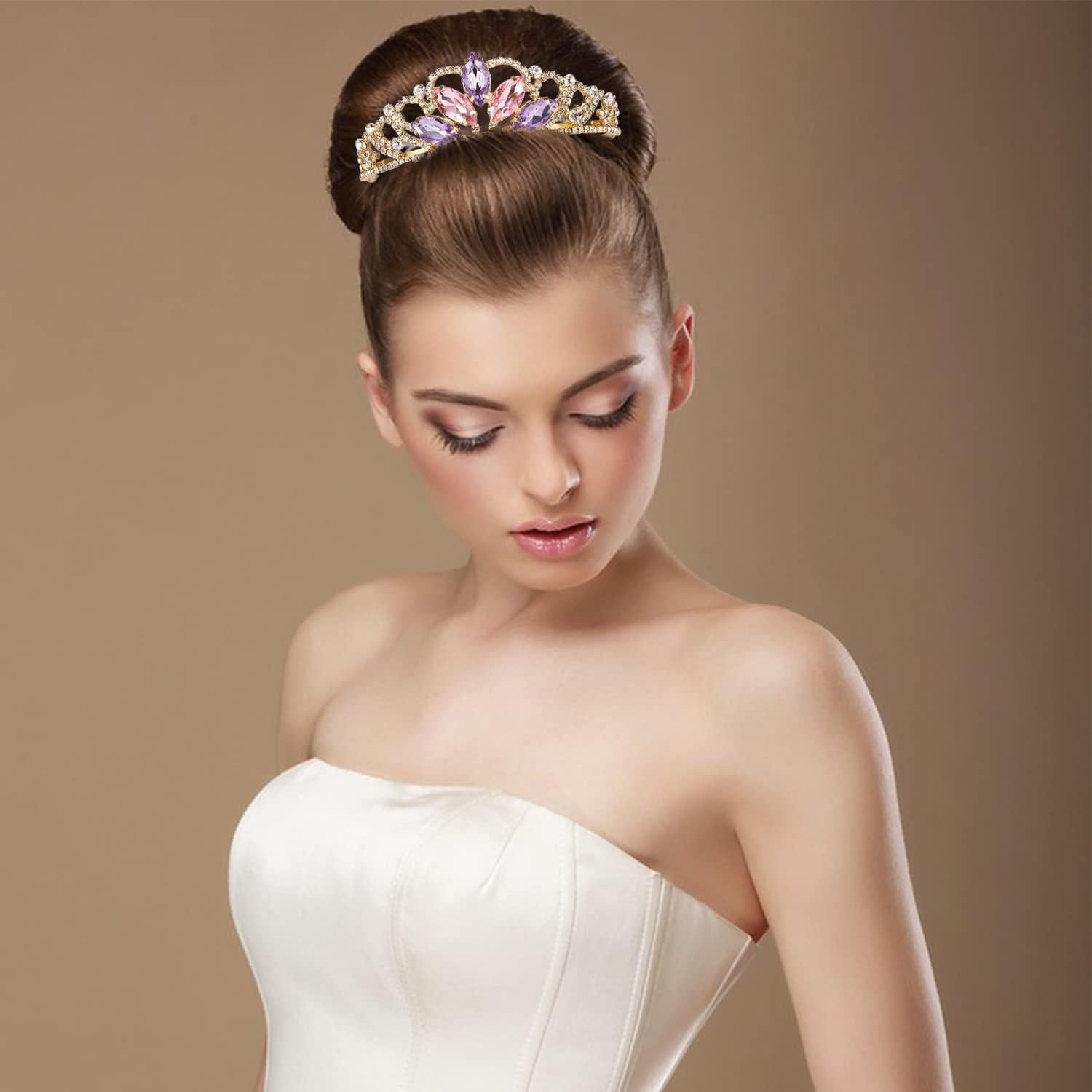 Tiara de Rapunzel Vinjewelry para Niñas y Adultos 5.08 cm